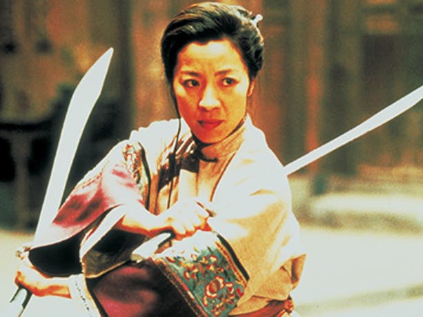 Woman with two swords