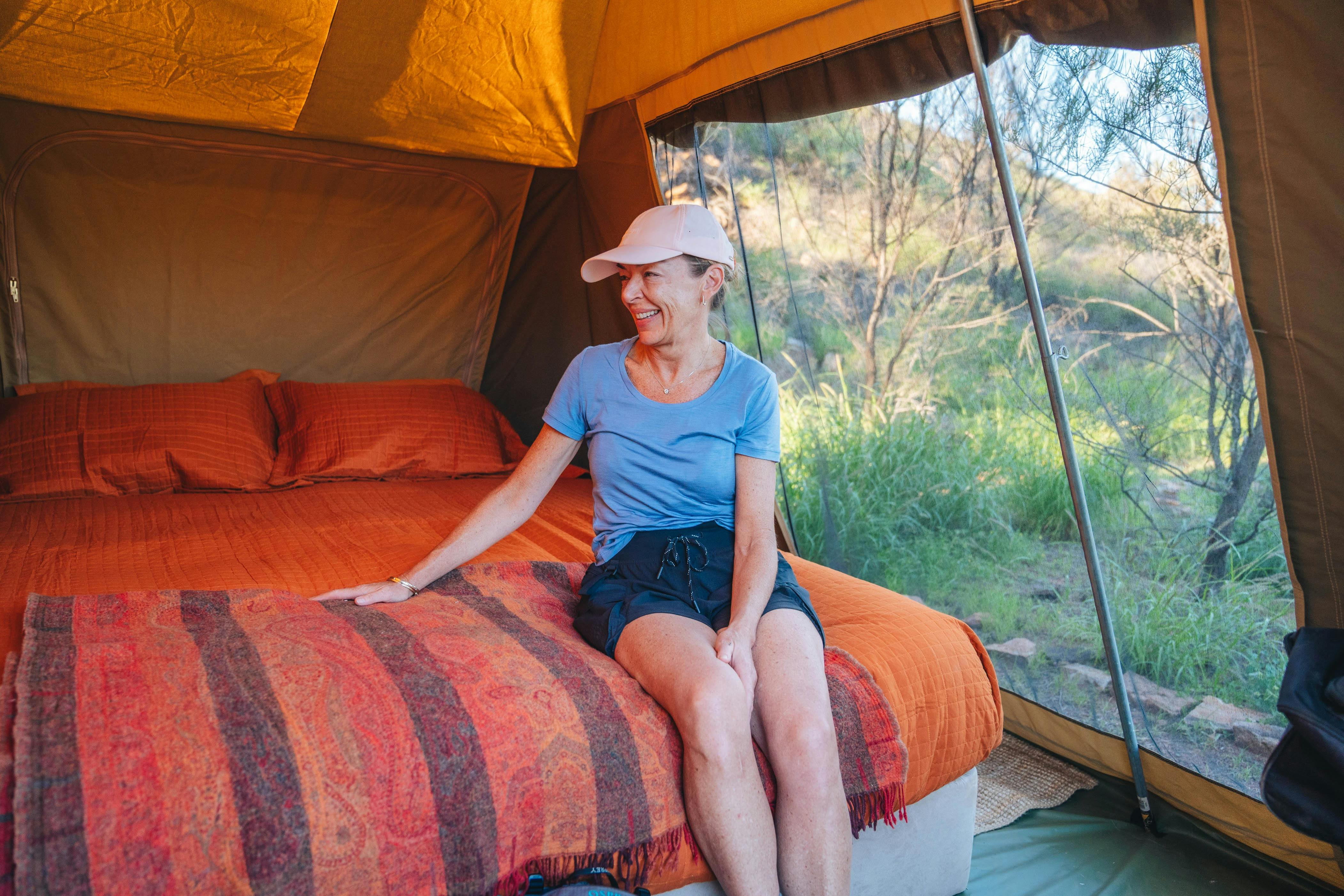 Bedrooms at our luxury camp