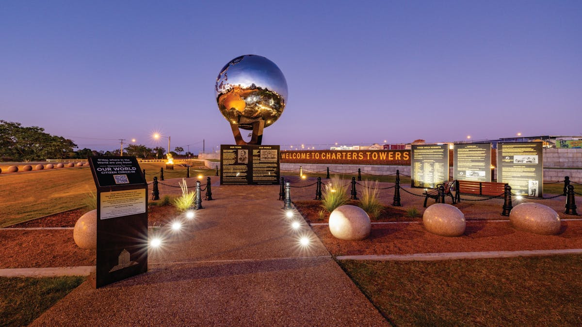 The World monument at night