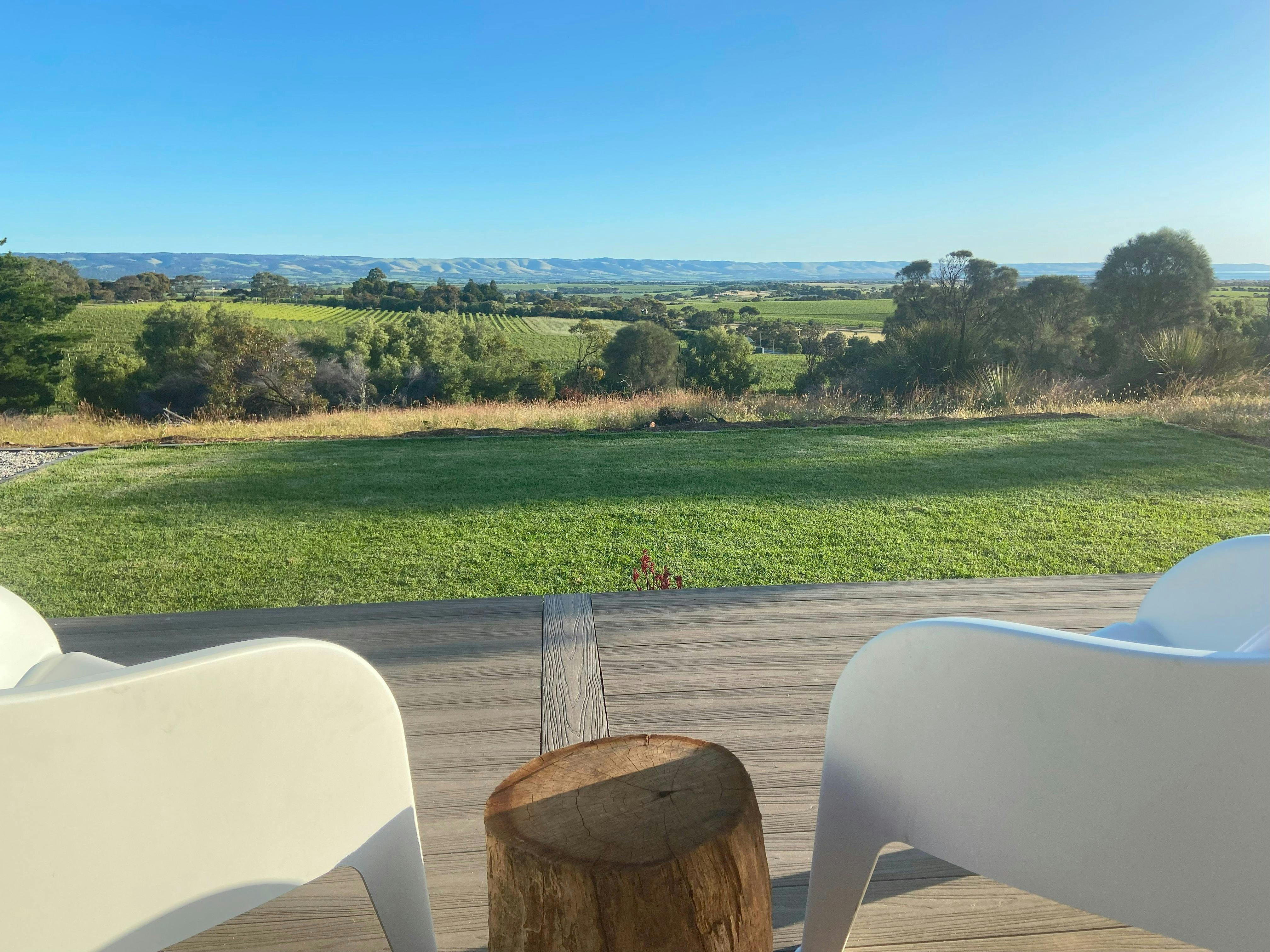 Relax on the deck with stunning views