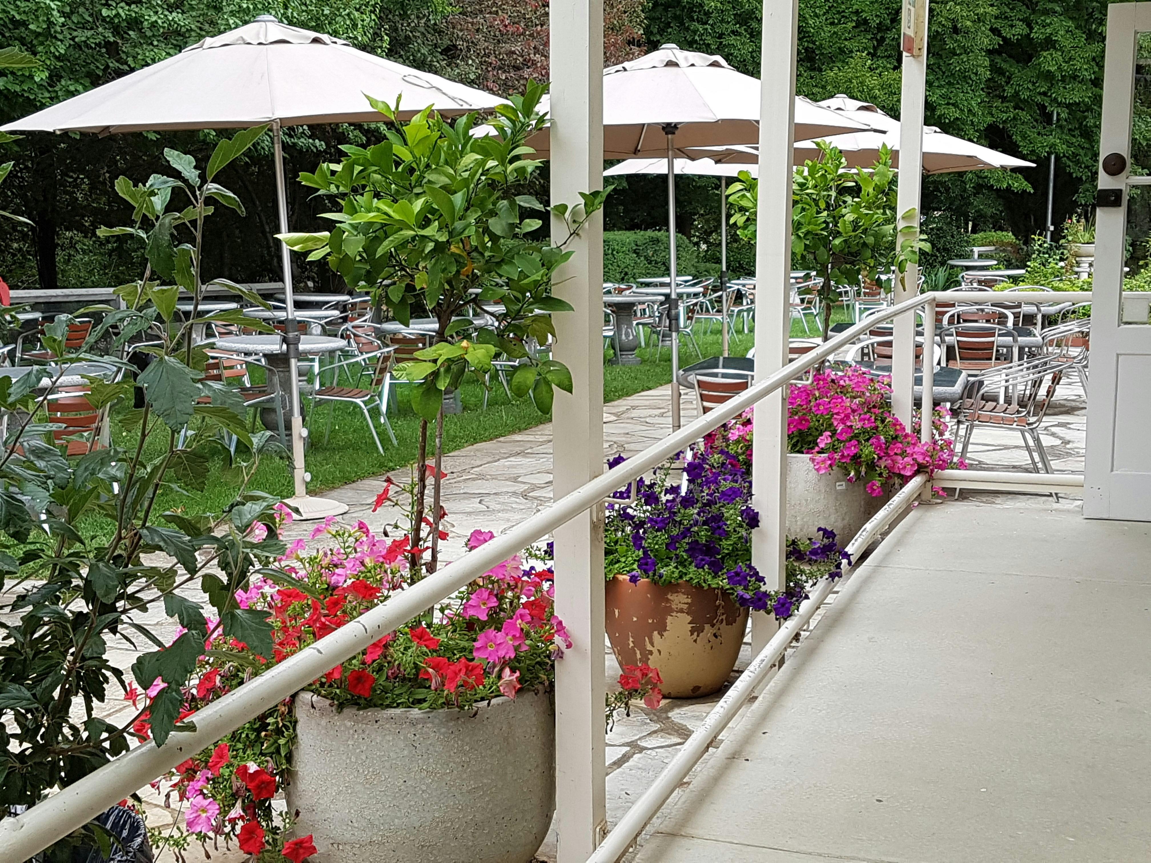 Enjoy the ambiance of the gardens