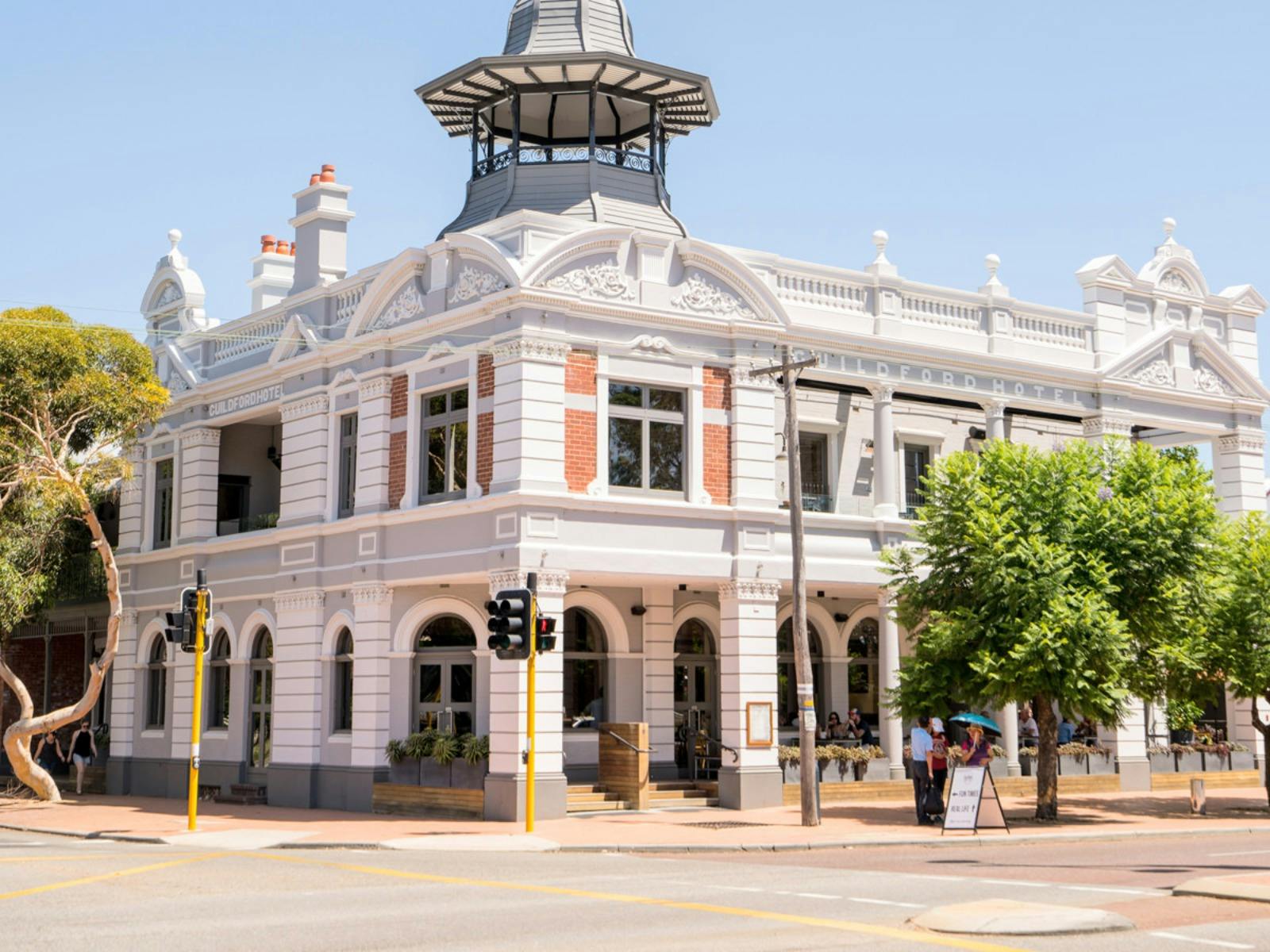 The Historic Guildford Hotel is home to the Guildford Comedy Club in the east of Perth in the Swan