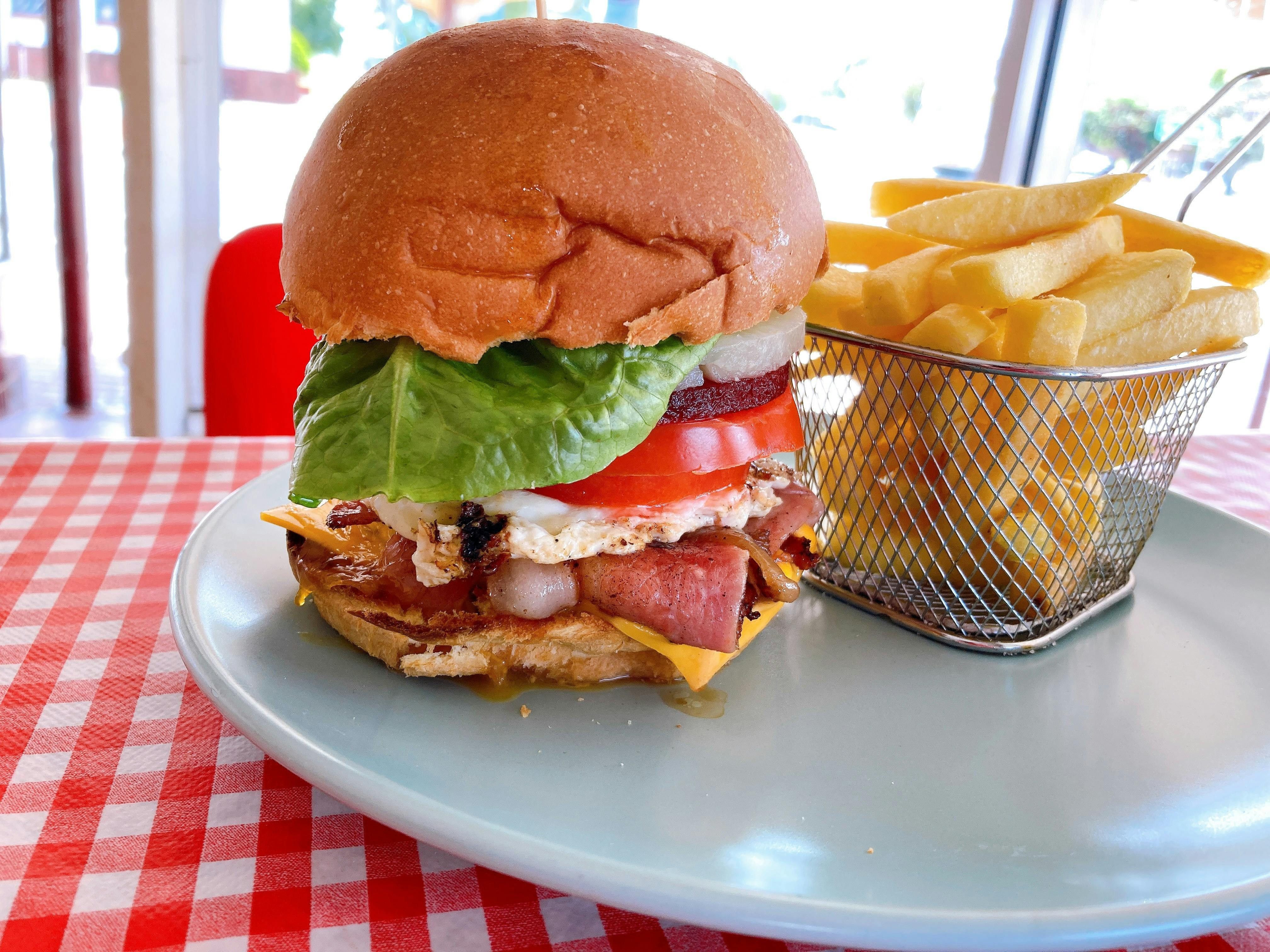 The Lookout Milkbar - Burger and Chips