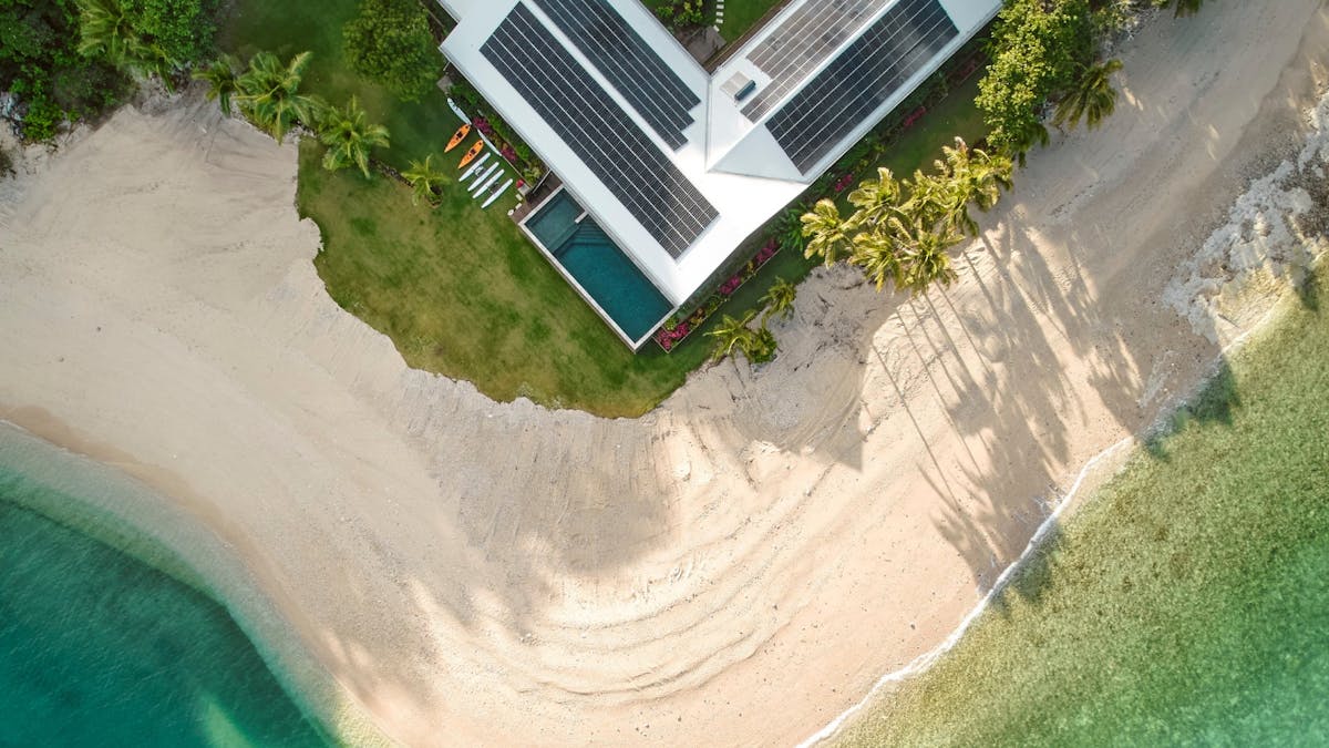Pelorus Private Island from above
