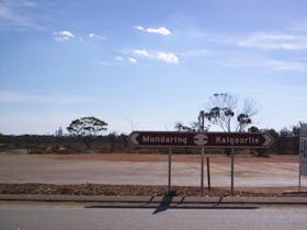 Mundaring to Kalgoorlie road sign