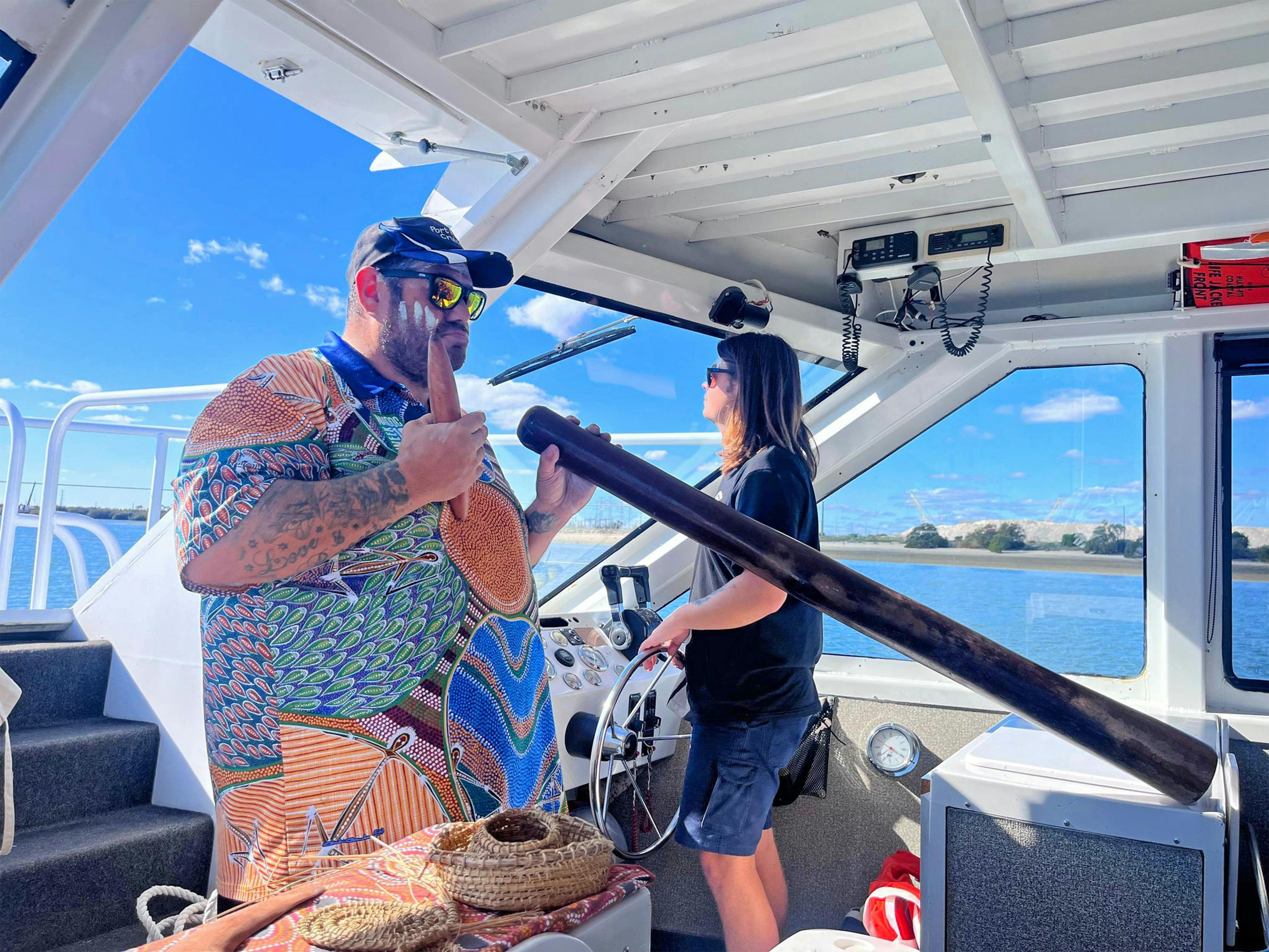 See traditional implements and listen as a didgeridoo is played