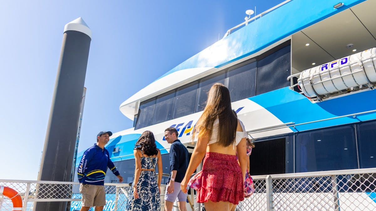 Guests enjoy easy and accessible boarding with SeaLink