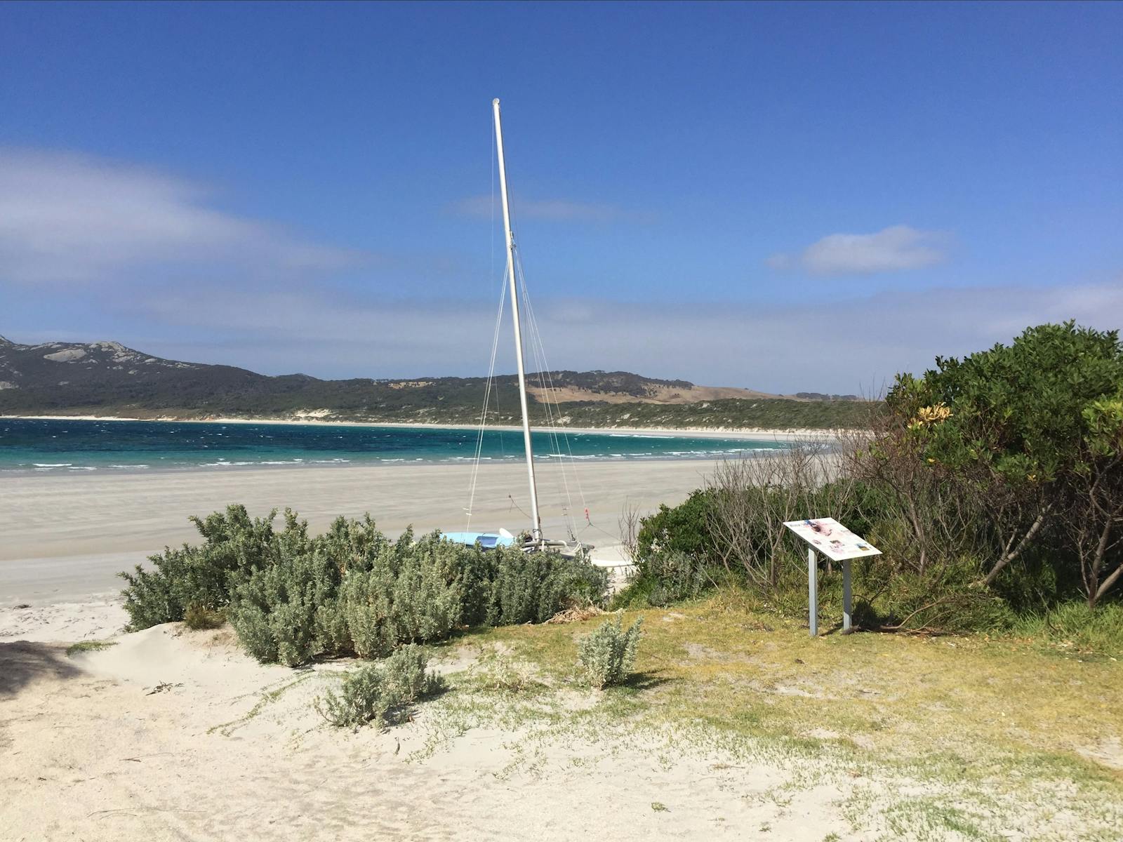 Killiecrankie Beach tides out Flinders Island Tasmania