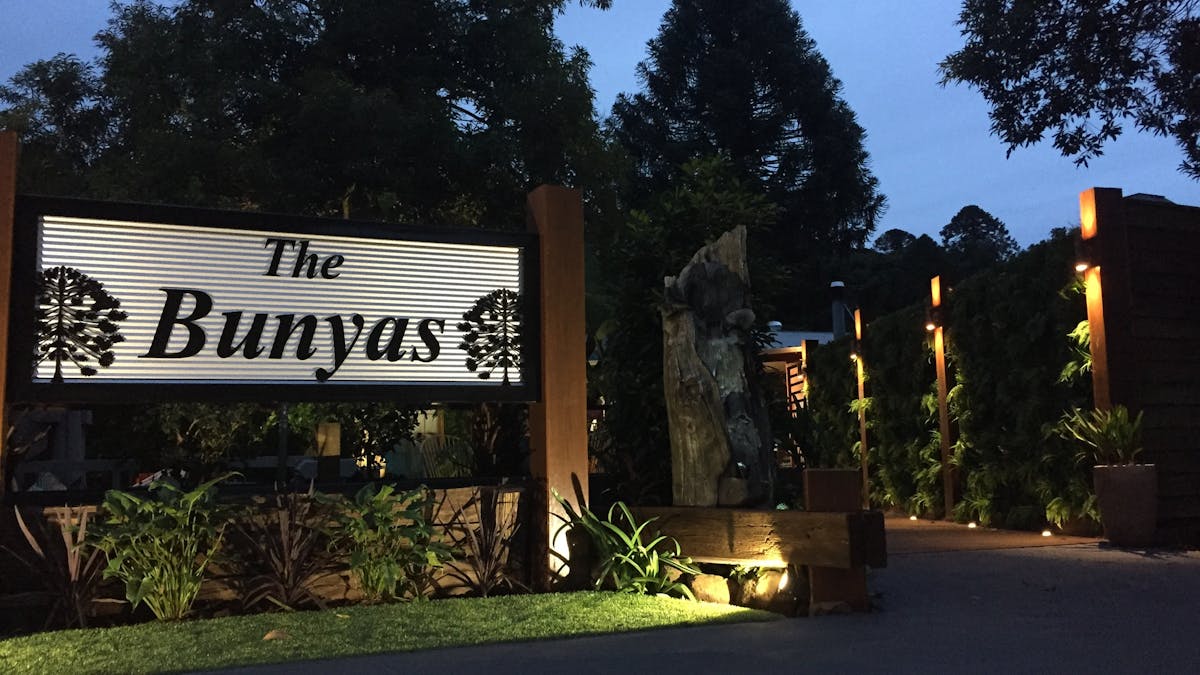 A welcoming entrance to the Bunyas