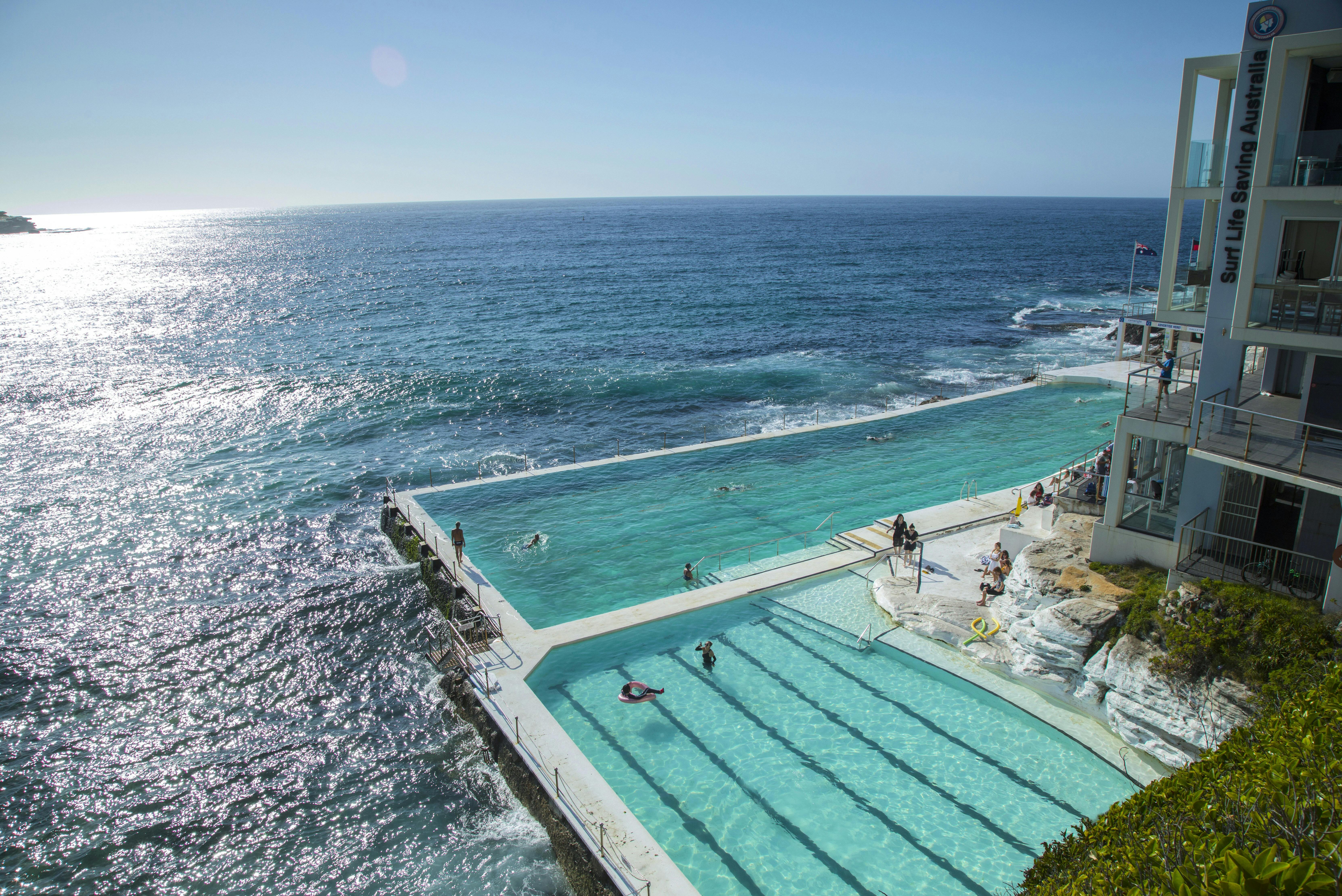 The historic Bondi Icebergs swimming club.