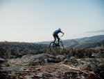 Rider atop Mt Tumbarumba