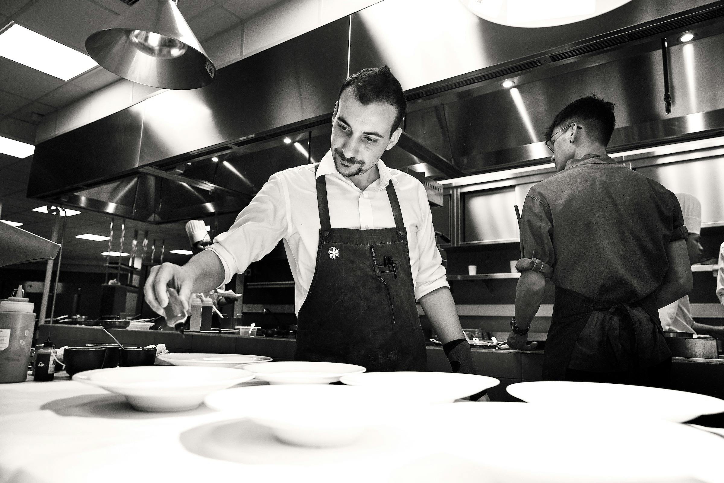 Chief preparing meal