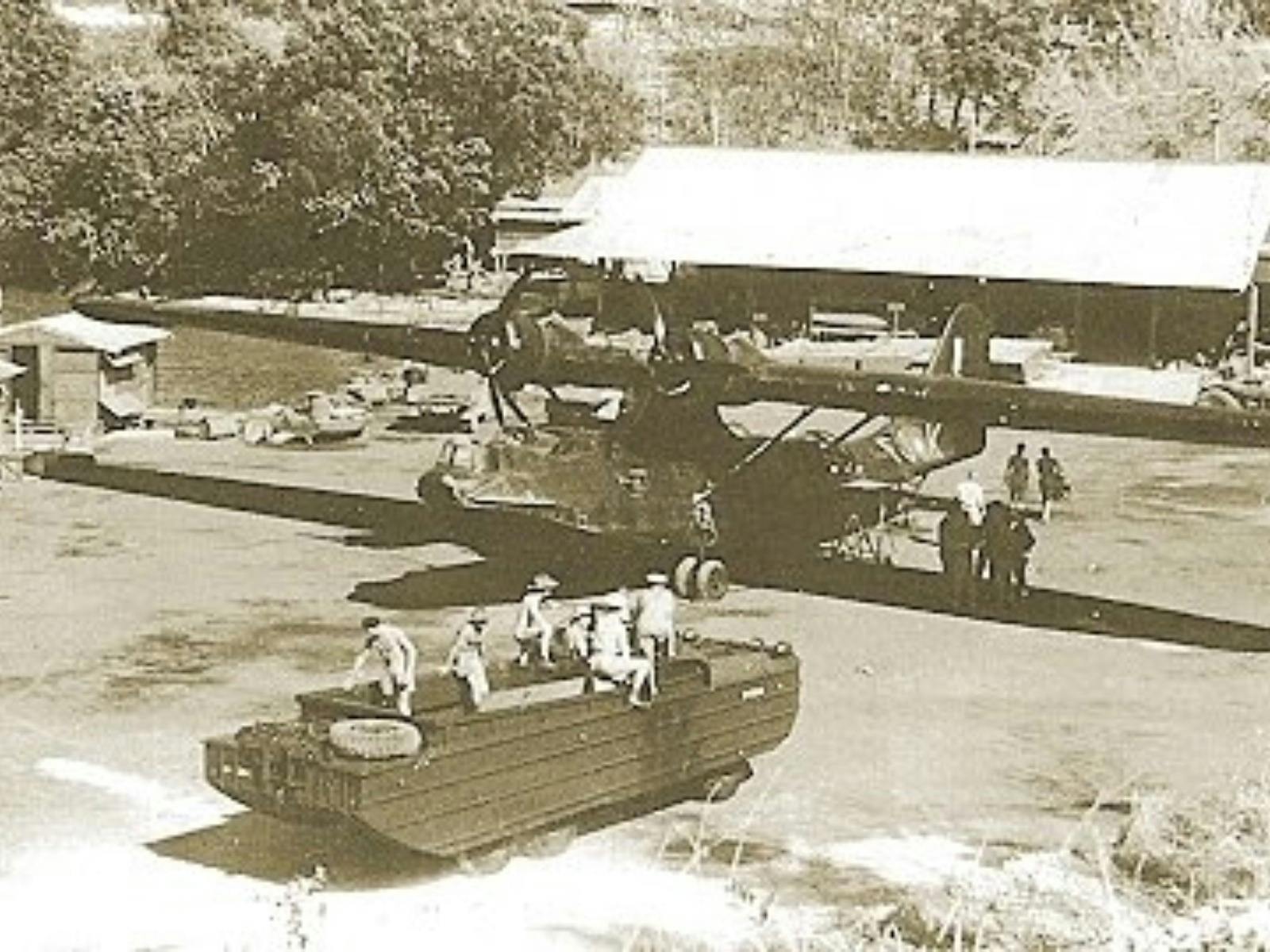 11 Squadron RAAFCatalina at Doctor's Gully, Darwin in July 1945