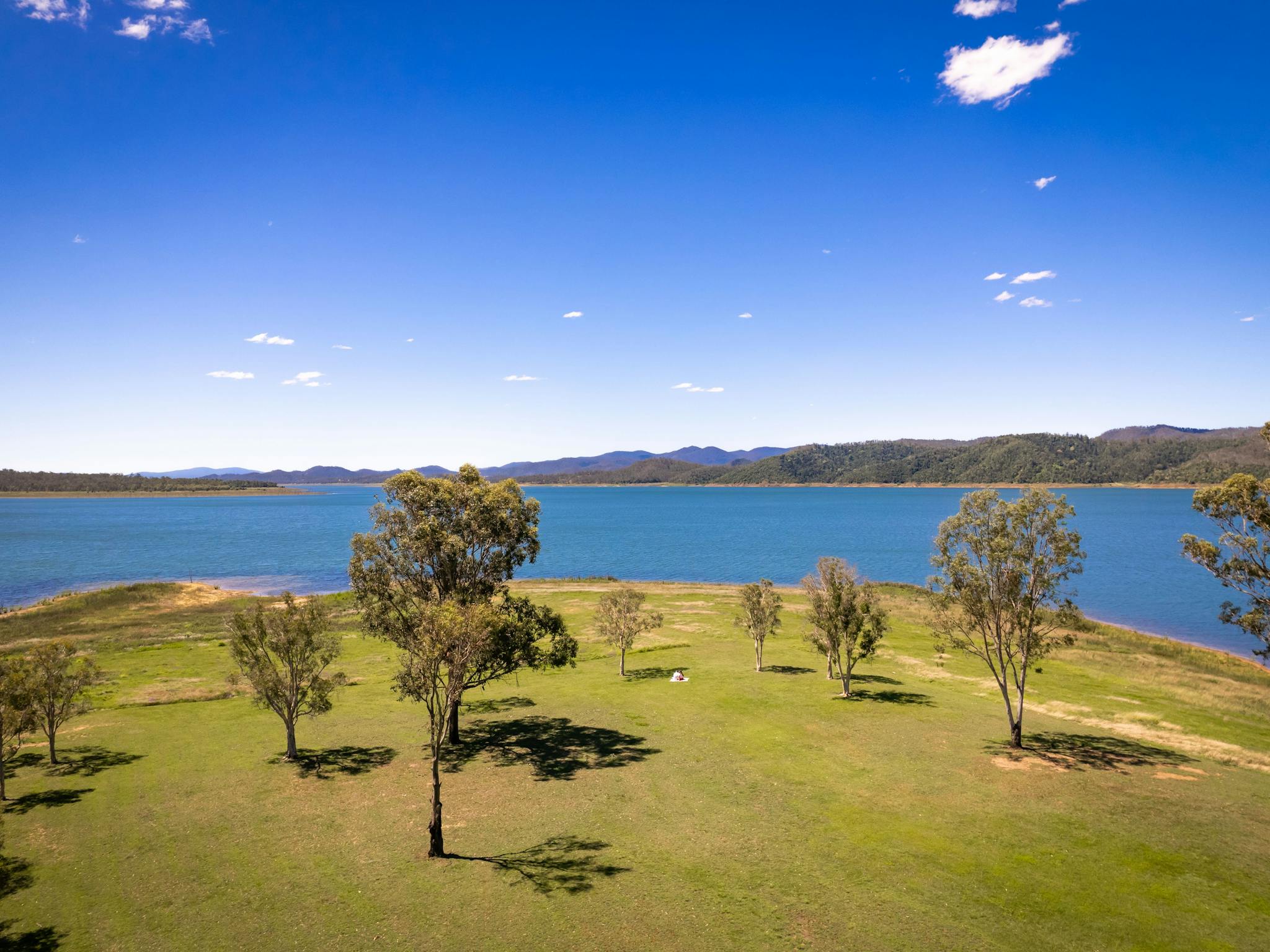 Aerial View of Cormorant Bay, Lake Wivenhoe Aerial View of Cormorant Bay, Lake Wivenhoe