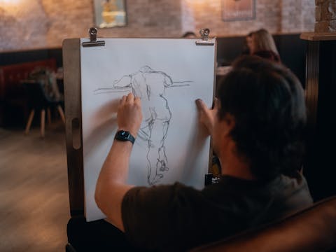 Life Drawing at The Alpine Hotel