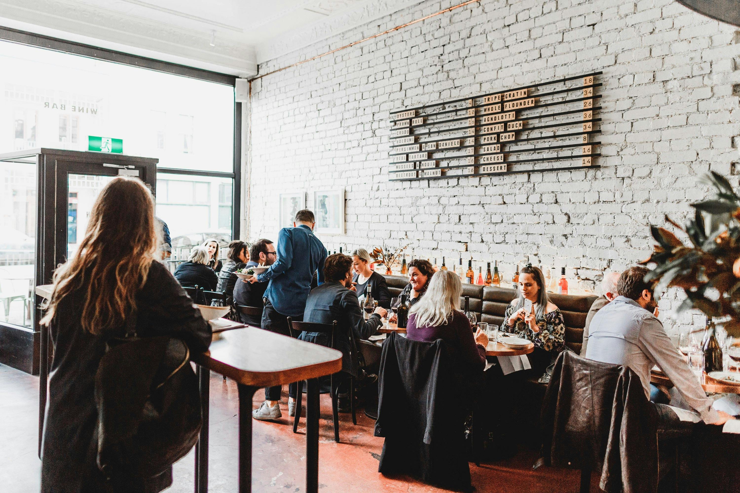 All day dining and drinking on the weekend