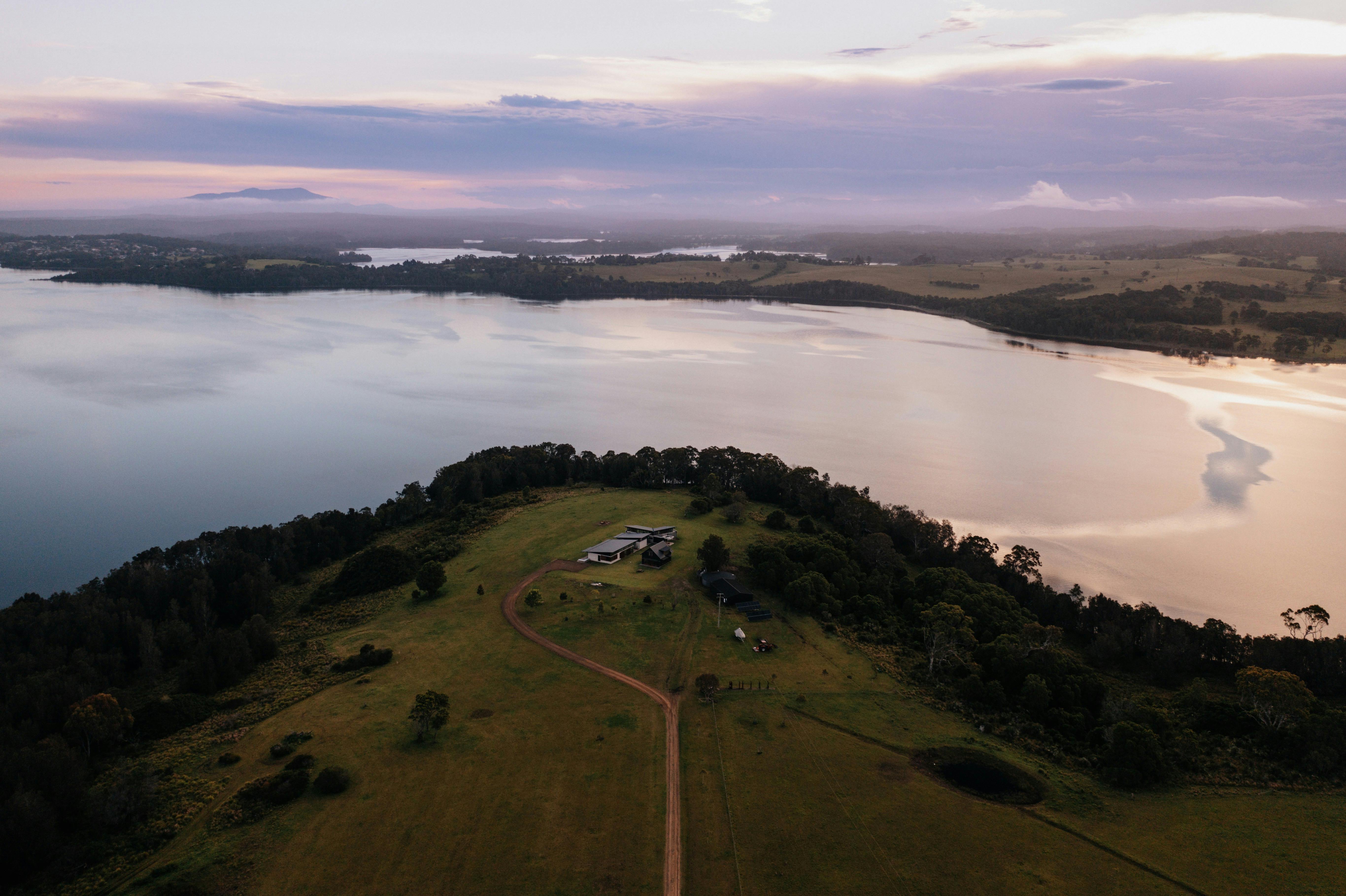 Arial view of property