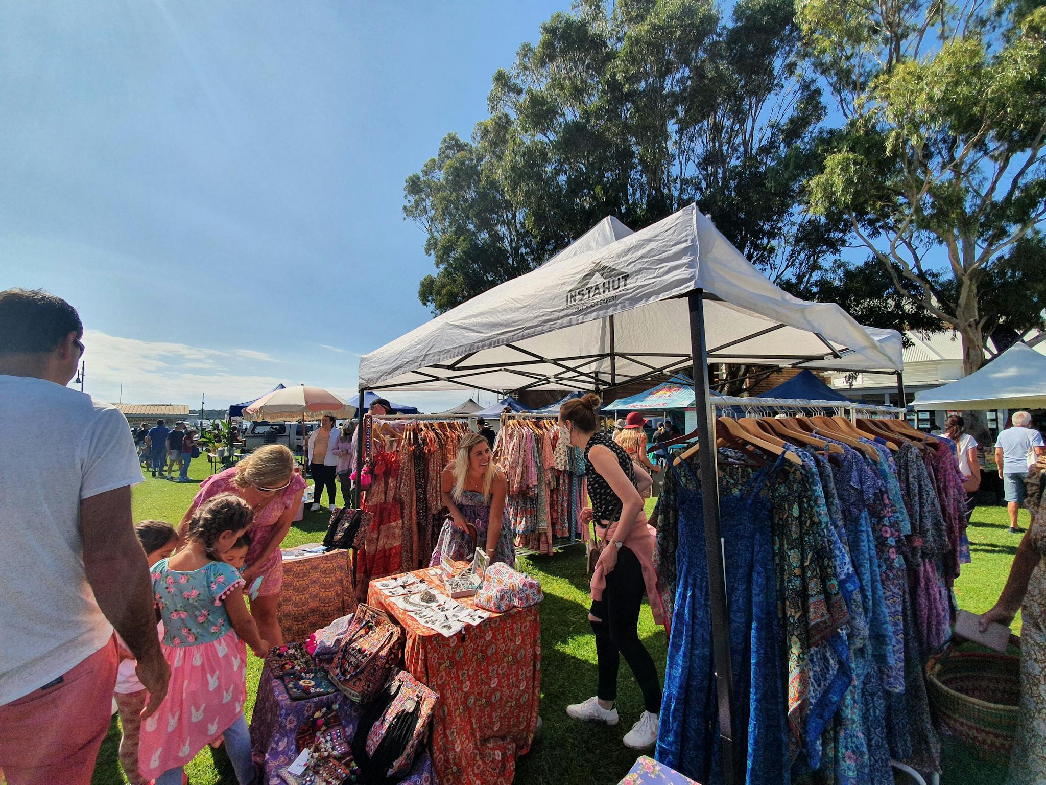 Shopping at Metung Market