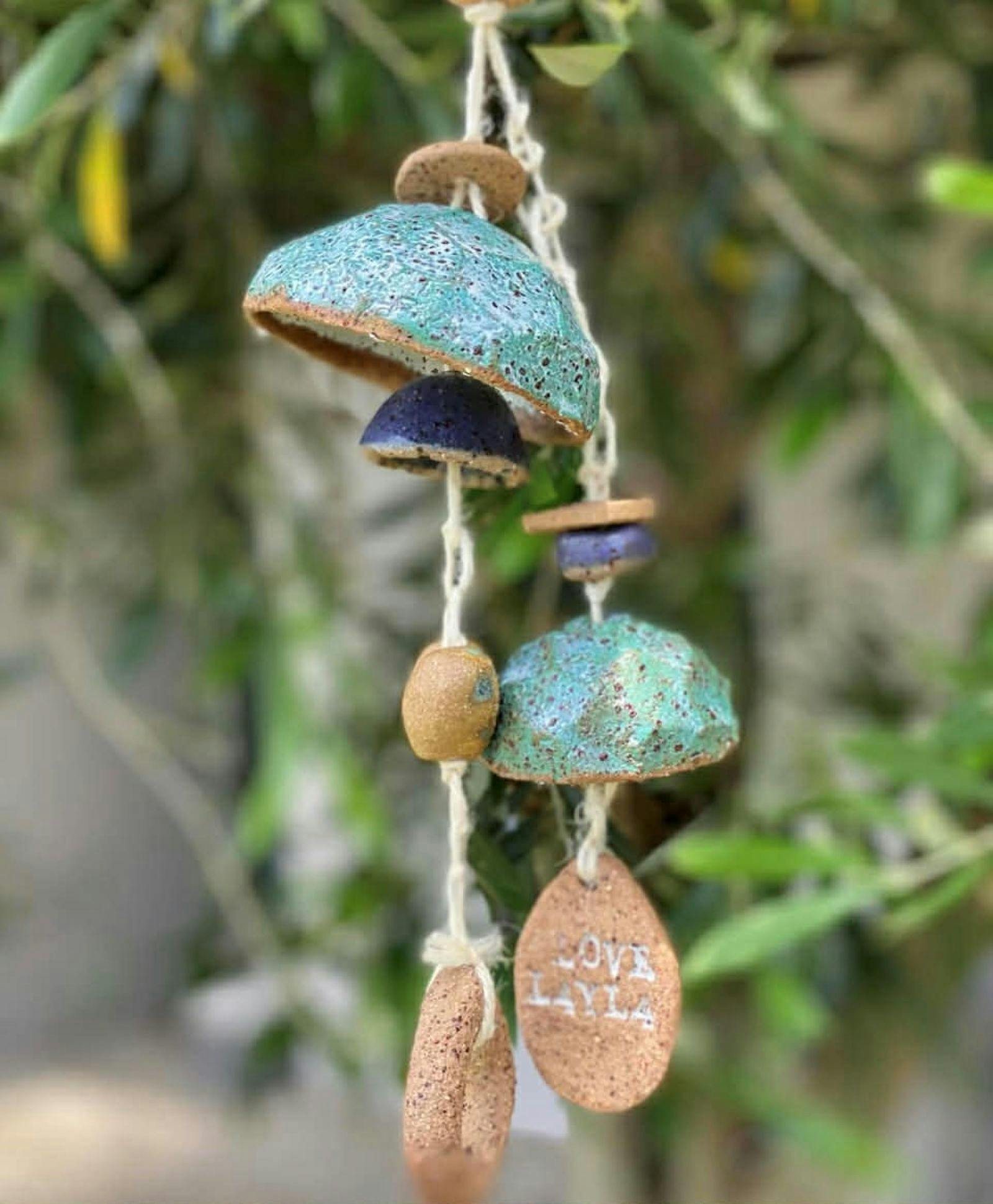 Redlands Coast AdventureFest - Handbuilt Pottery Fish Wind Chimes