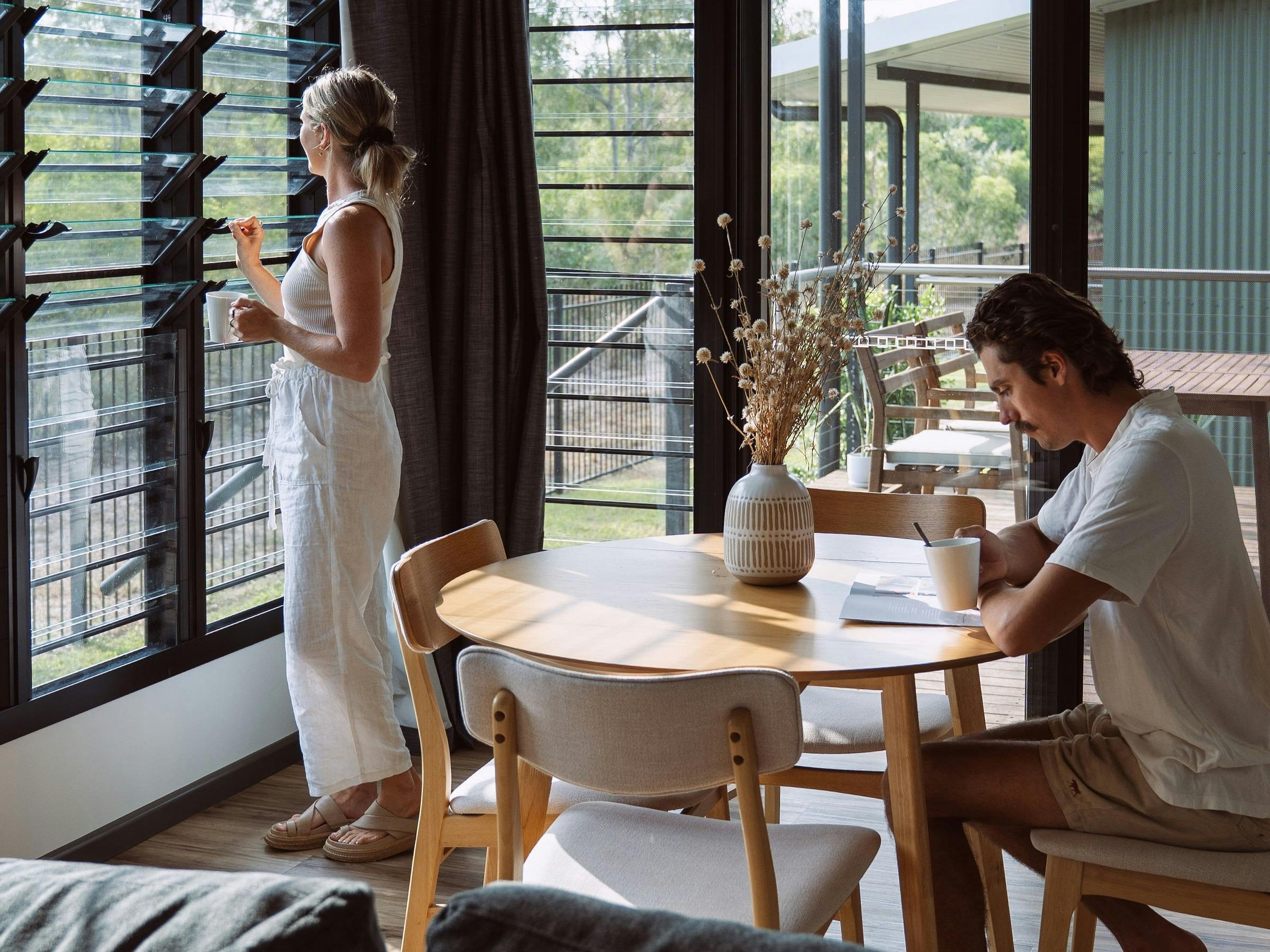 Deluxe Unit features a private deck and separate living area