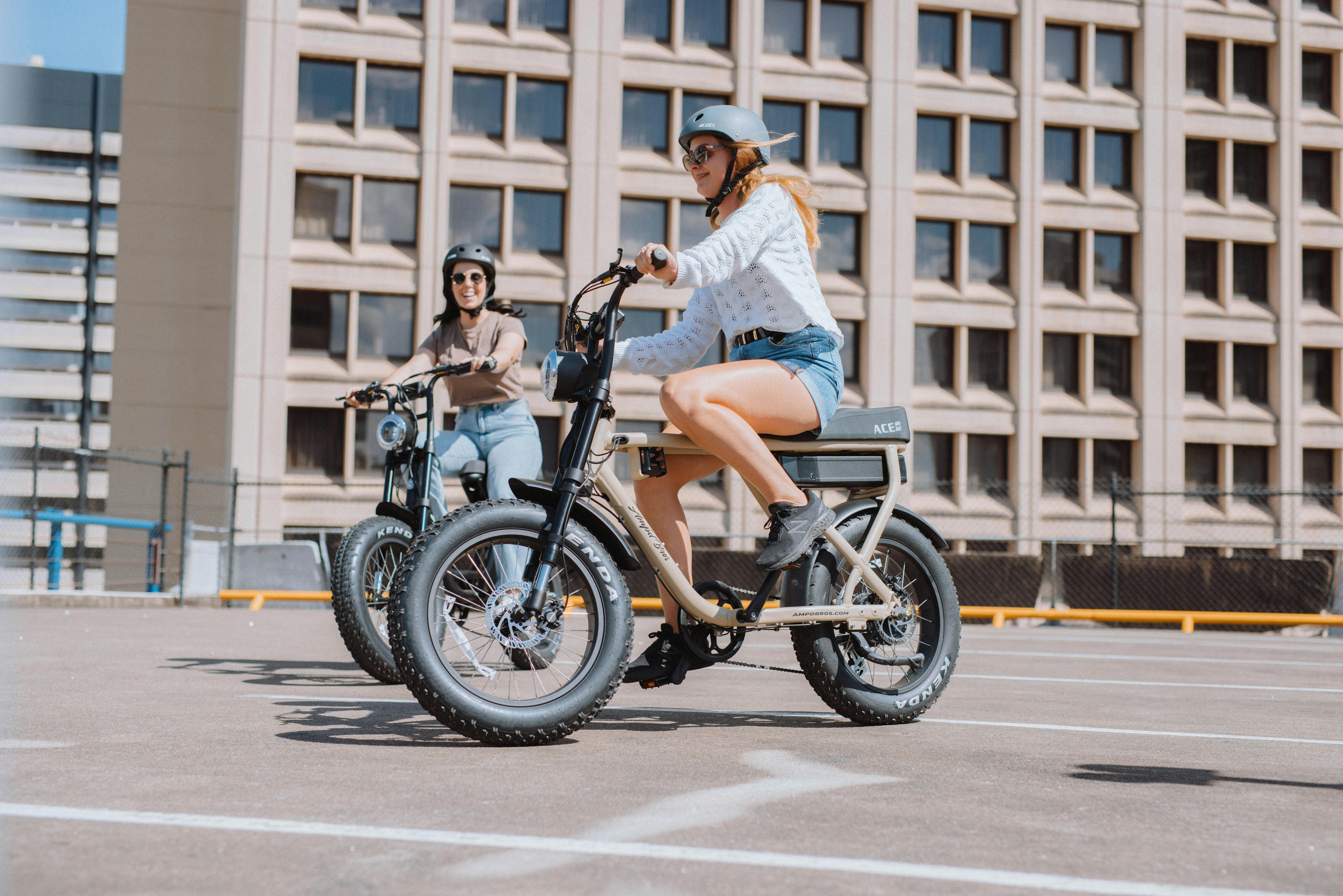 Girl on bike