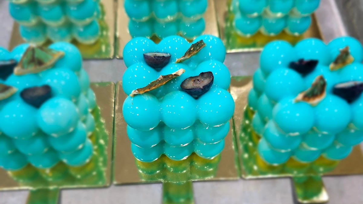 Blue dessert