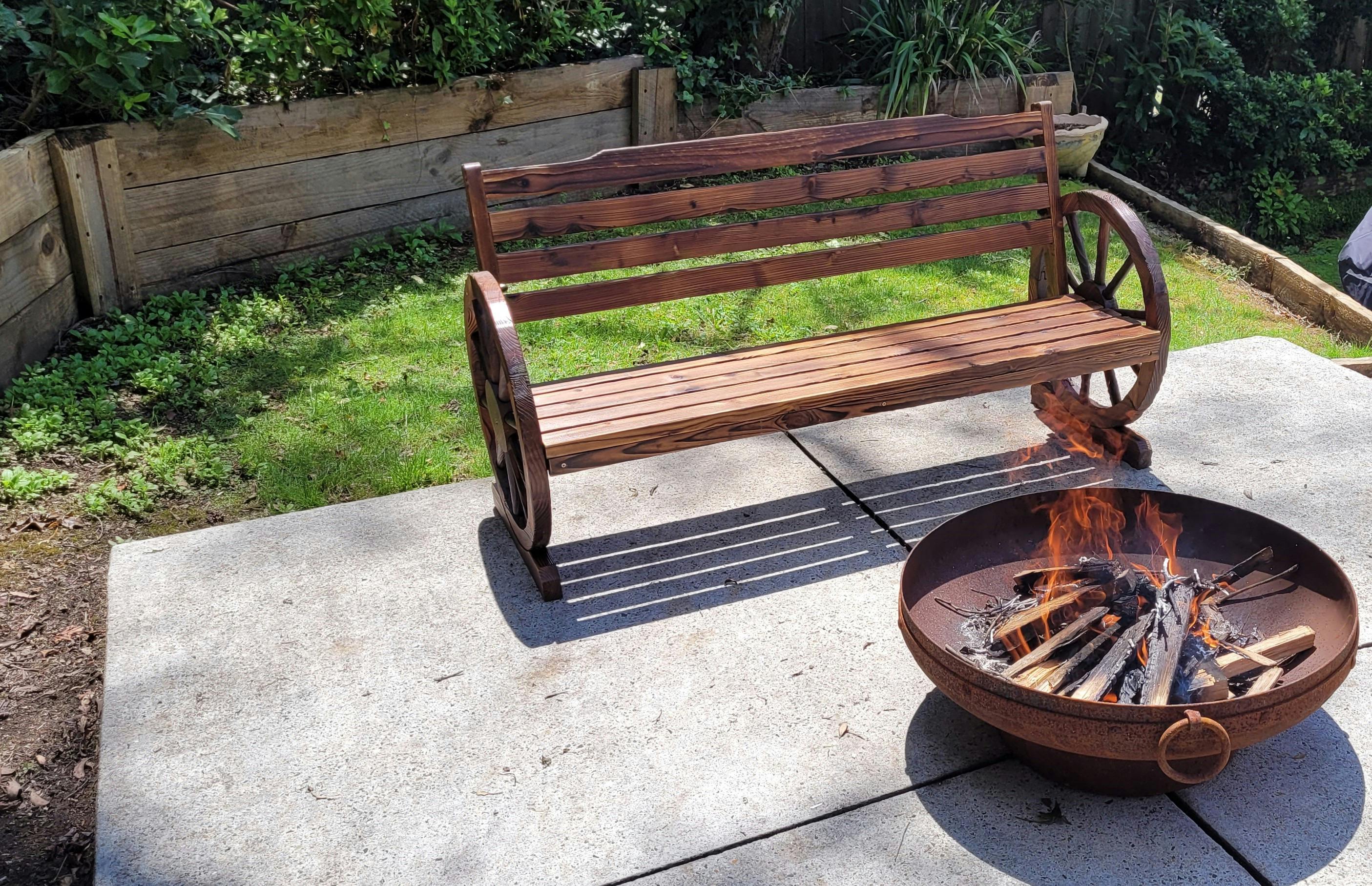 Gaze into the flames and roast some marshmallows with your besties.