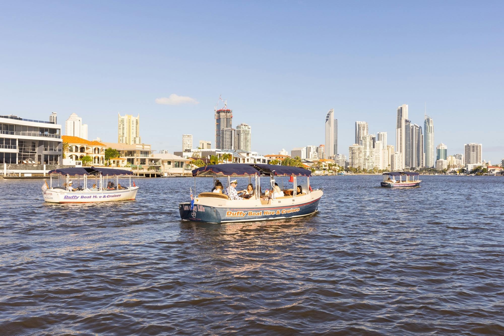 Gold Coast Skyline View Duffy Boats