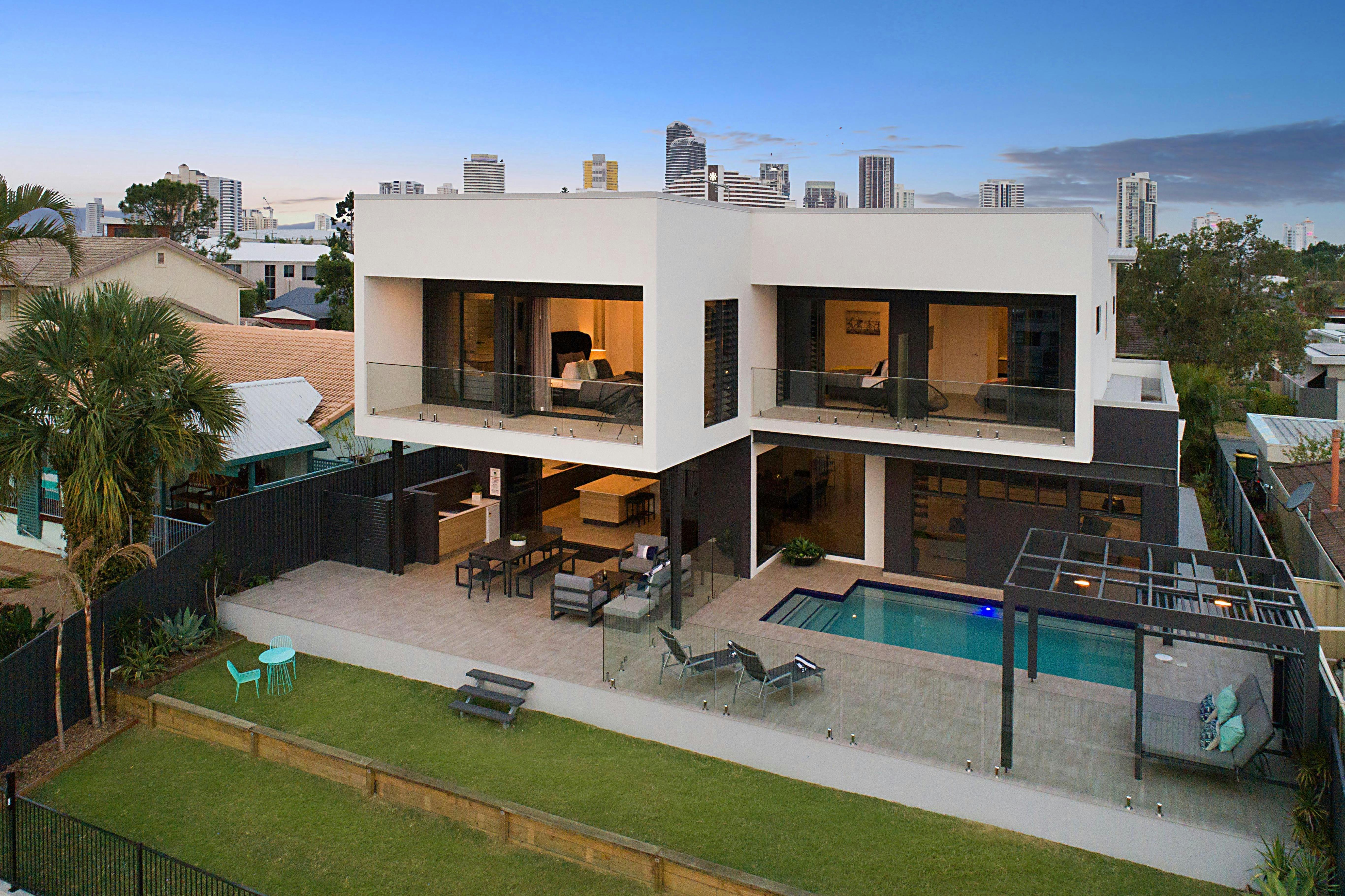 Back of property