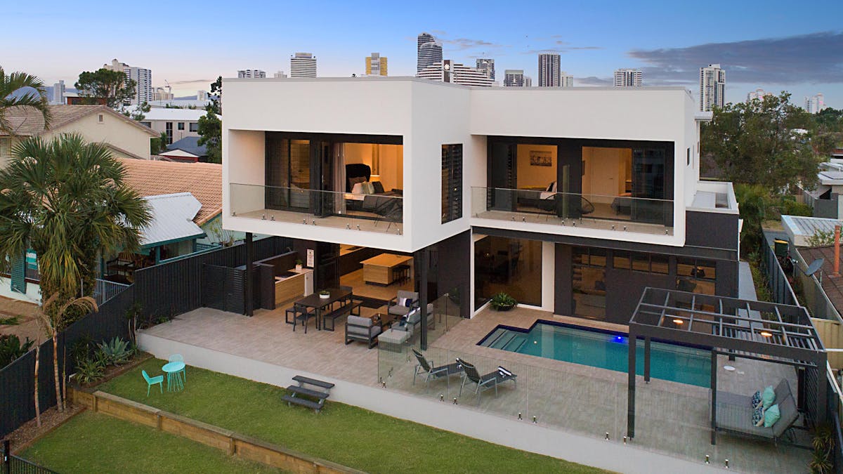Back of property