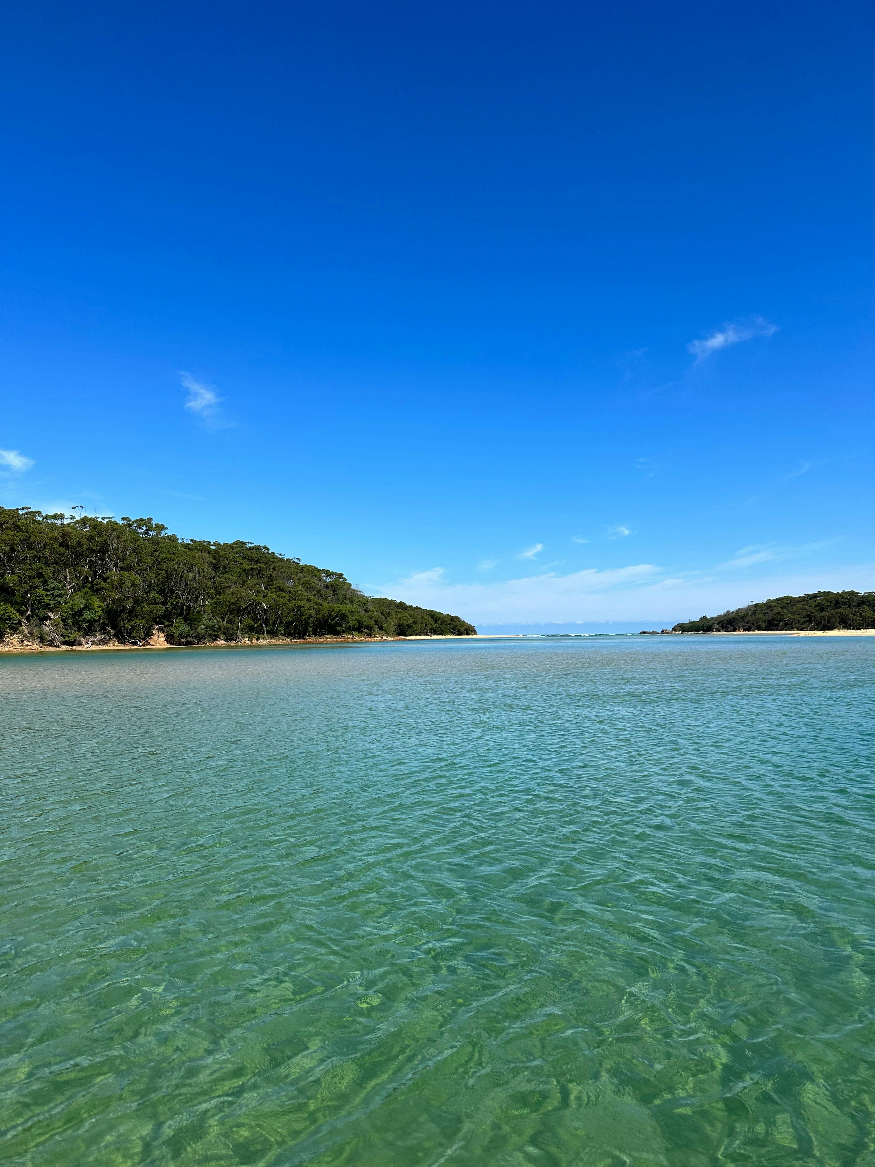 The crystal clear waters of Wapengo Lake