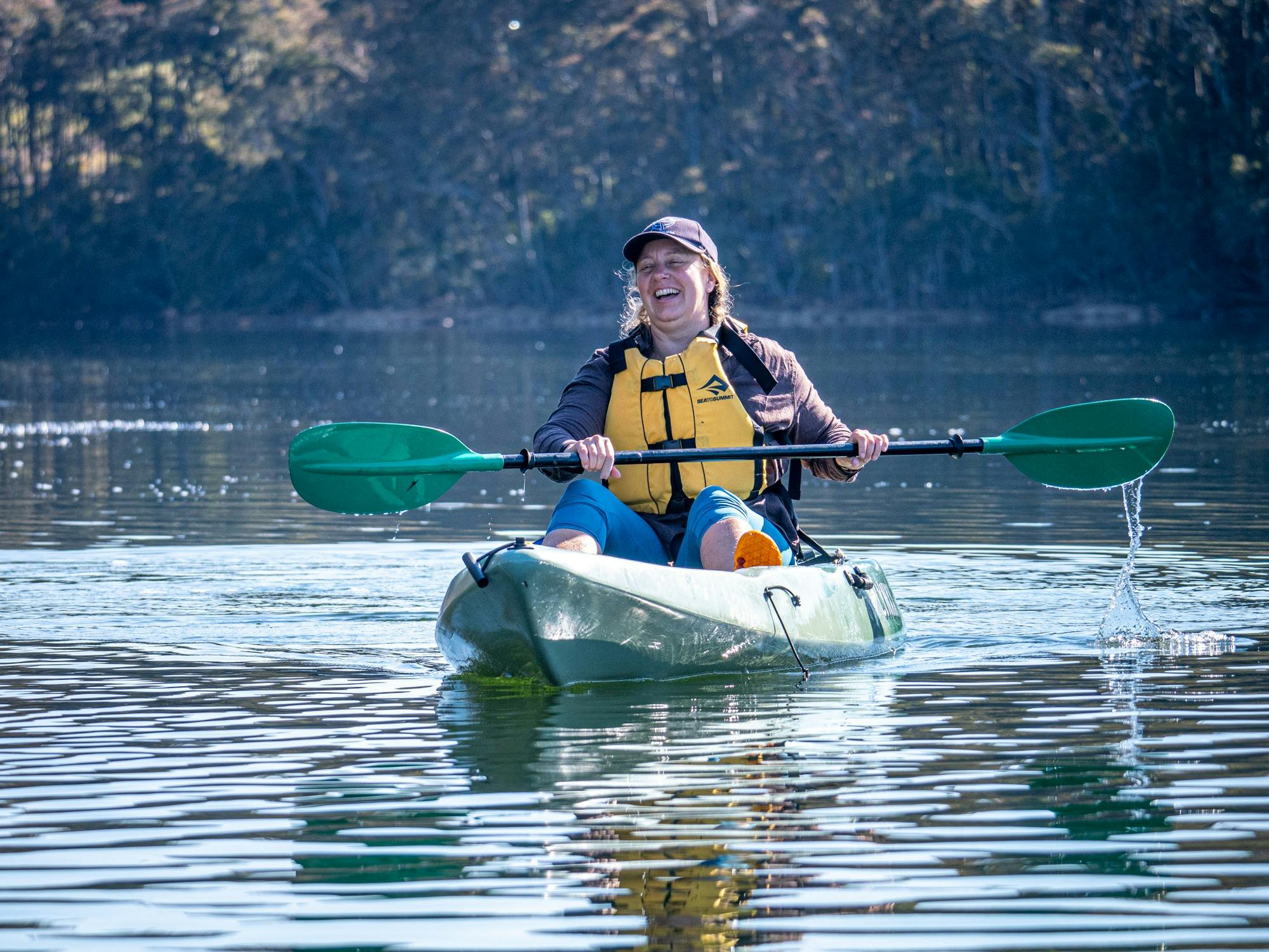 コルーニャ湖でのカヤック
