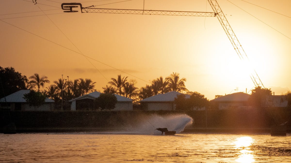 sunrise, wakeboarding, Mackay, Queensland, action sports