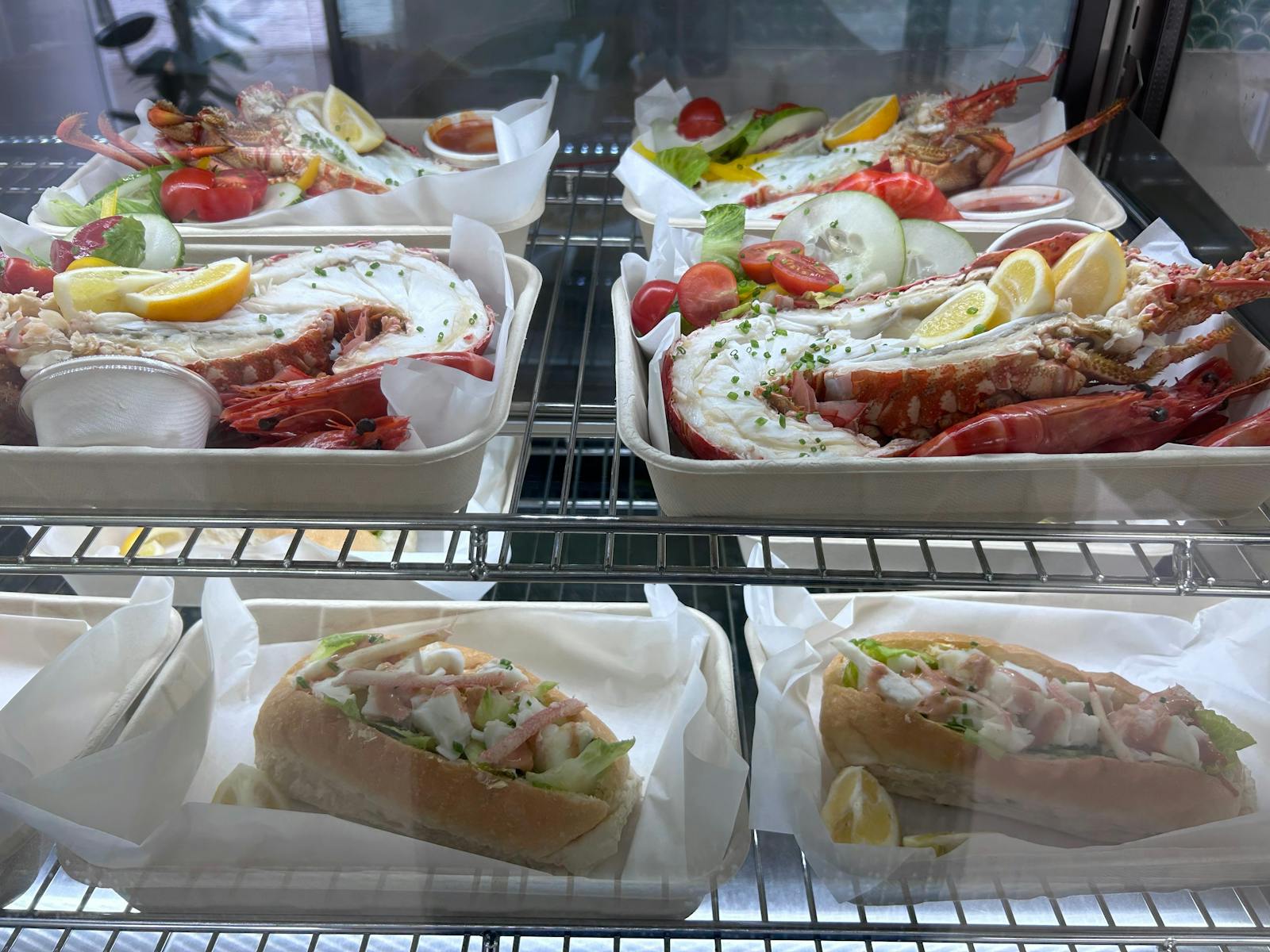 Lobster Rolls and Half Lobster with Salad