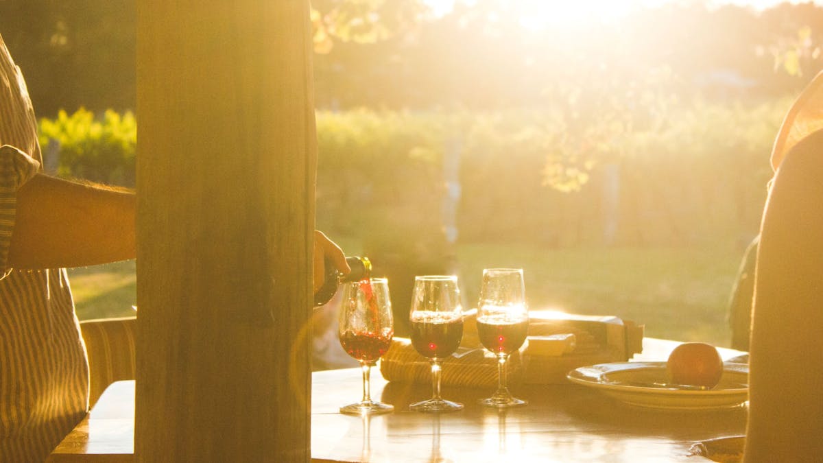 Afternoon tasting at Summit Estate