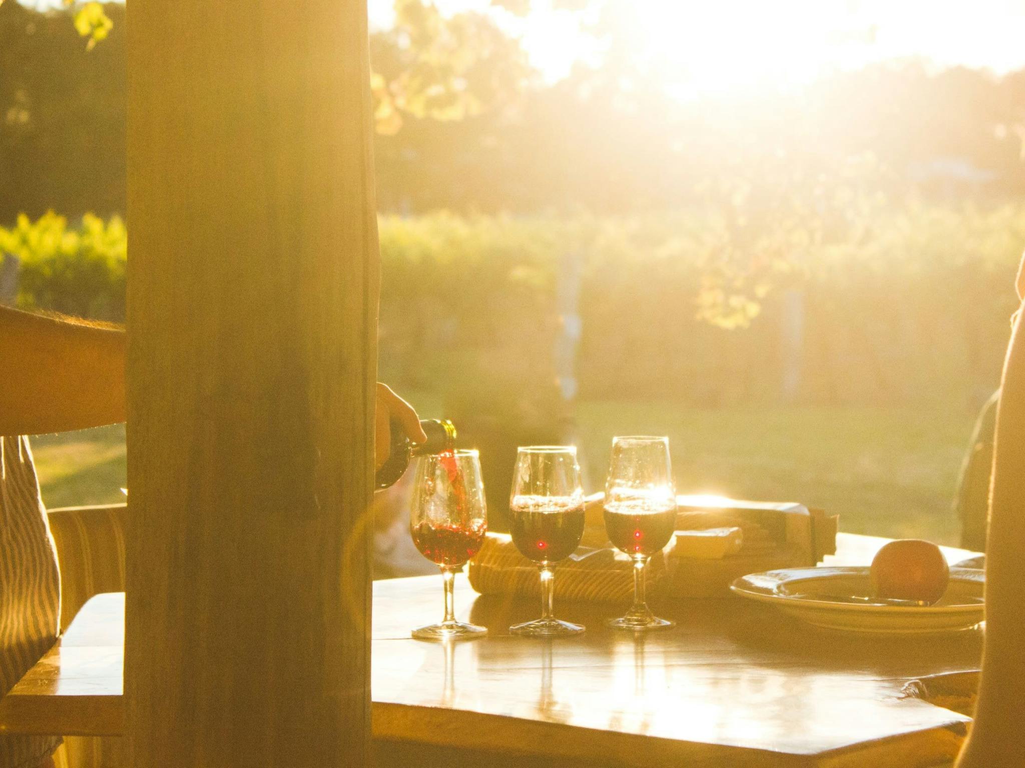 Afternoon tasting at Summit Estate