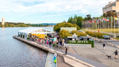 The Jetty beside Lake Burley Griffin in Canberra