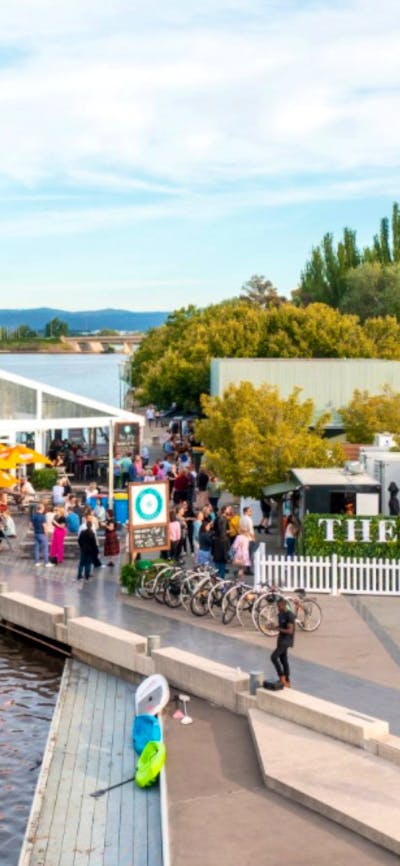 The Jetty beside Lake Burley Griffin in Canberra
