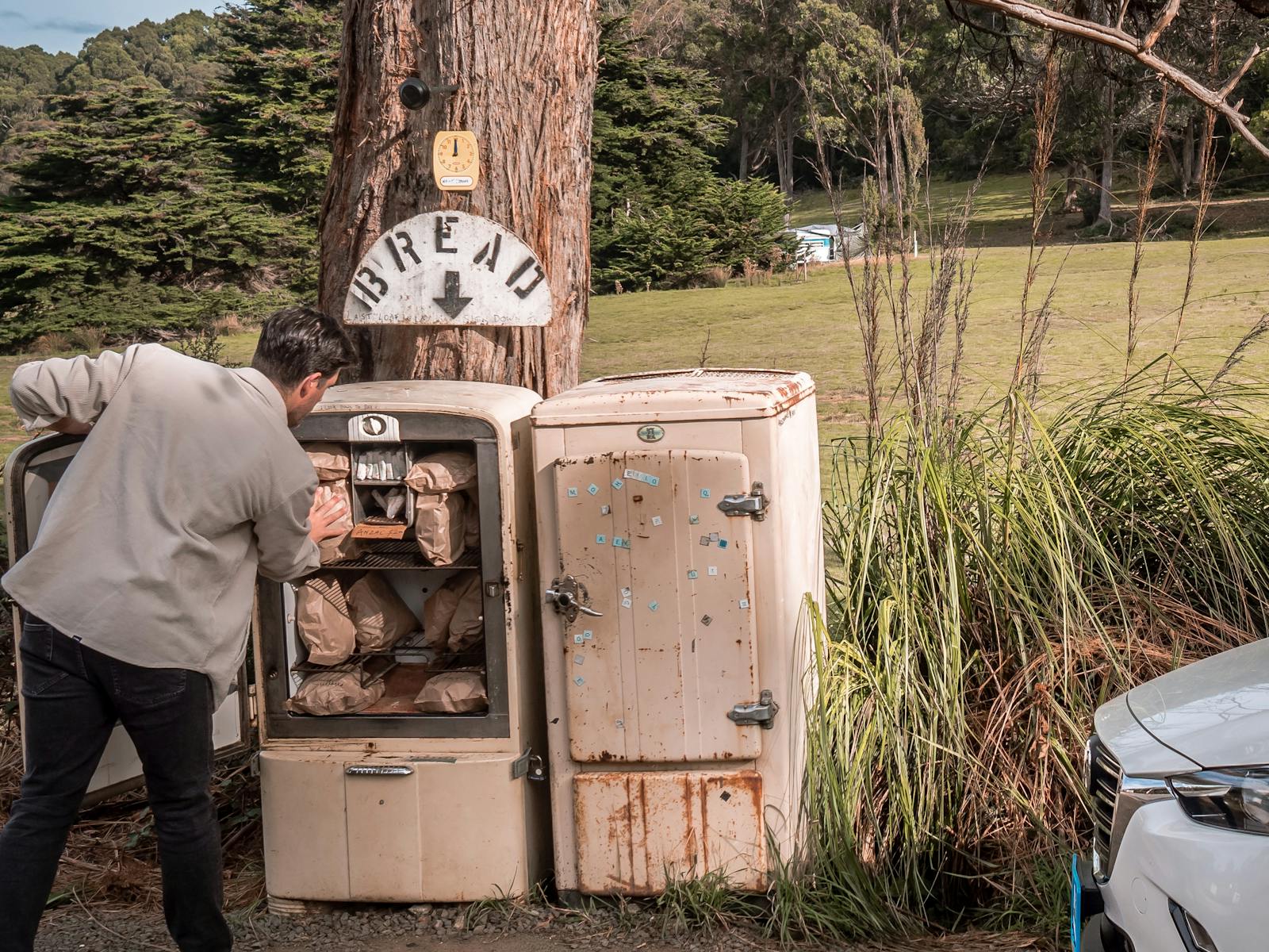 sheepwashbay is  home to the elusive bruny baker...enjoy hot woodfired sourdough when you stay