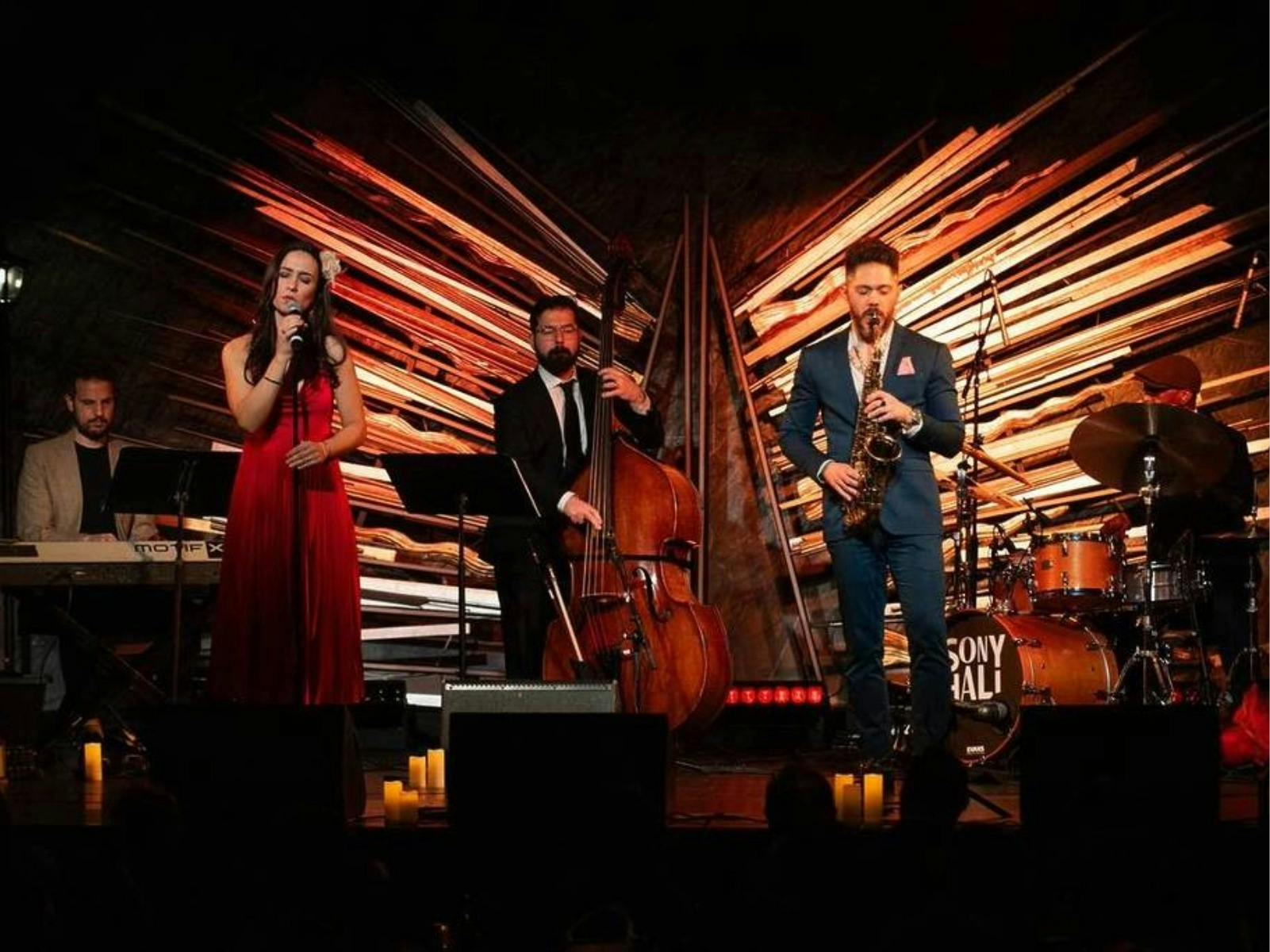 jazz musicians on stage