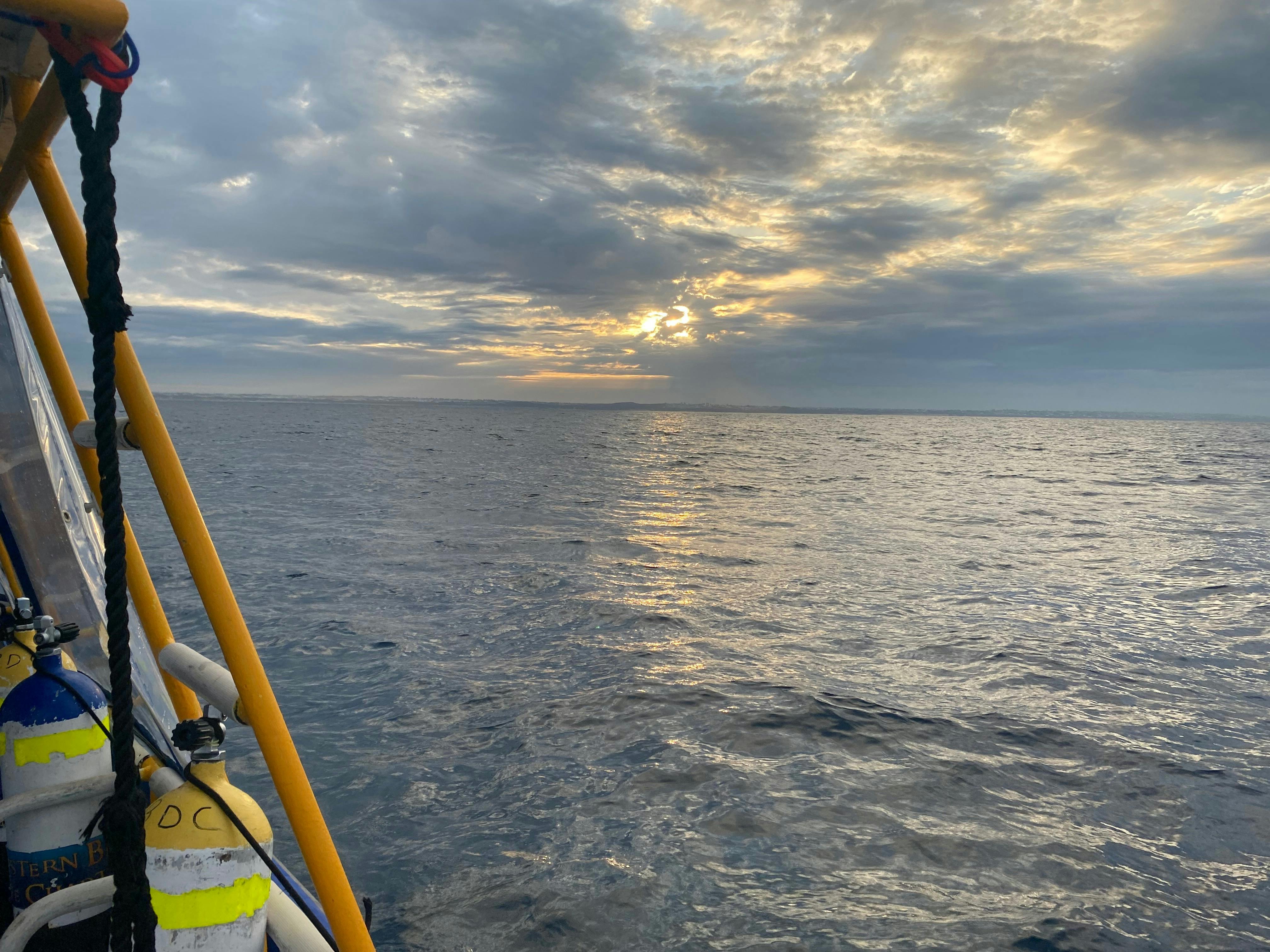sunrise on single dive