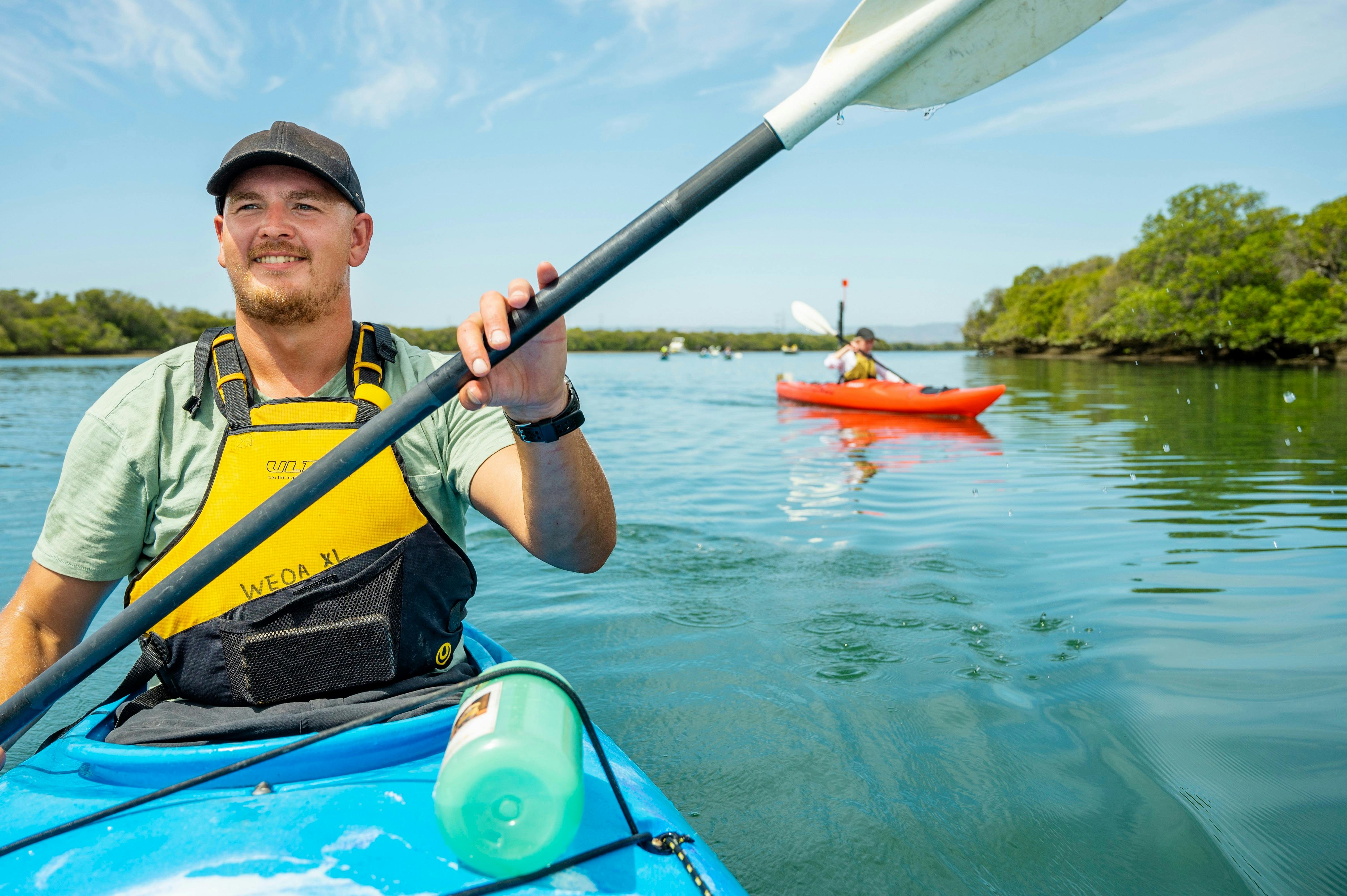 Kayaking through the Dolphin Sanctuary