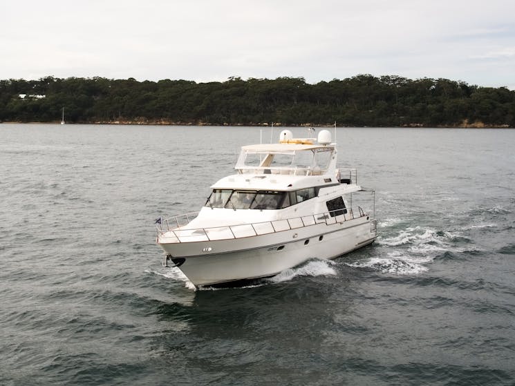 Lifestyle Charters charter boat Enigma cruises in Sydney Harbour