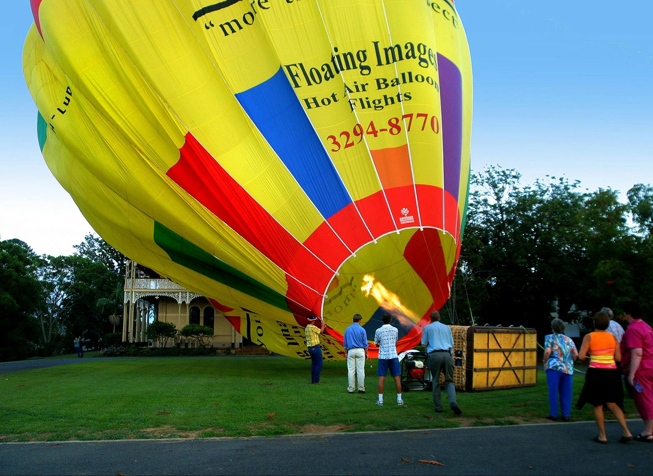 Hot inflating our balloon at Woodlands of Marburg