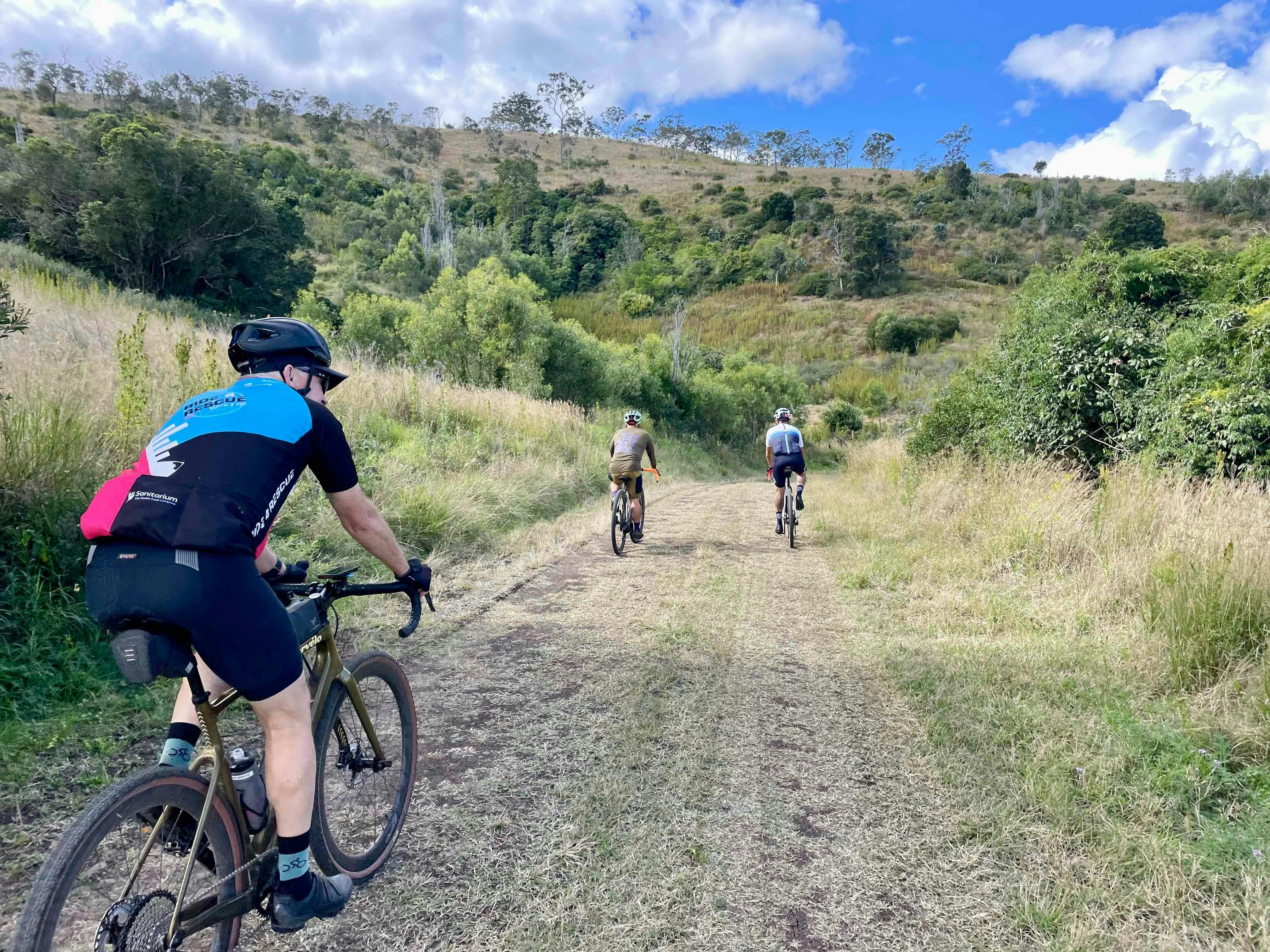 Group of Gravel Bike Riders