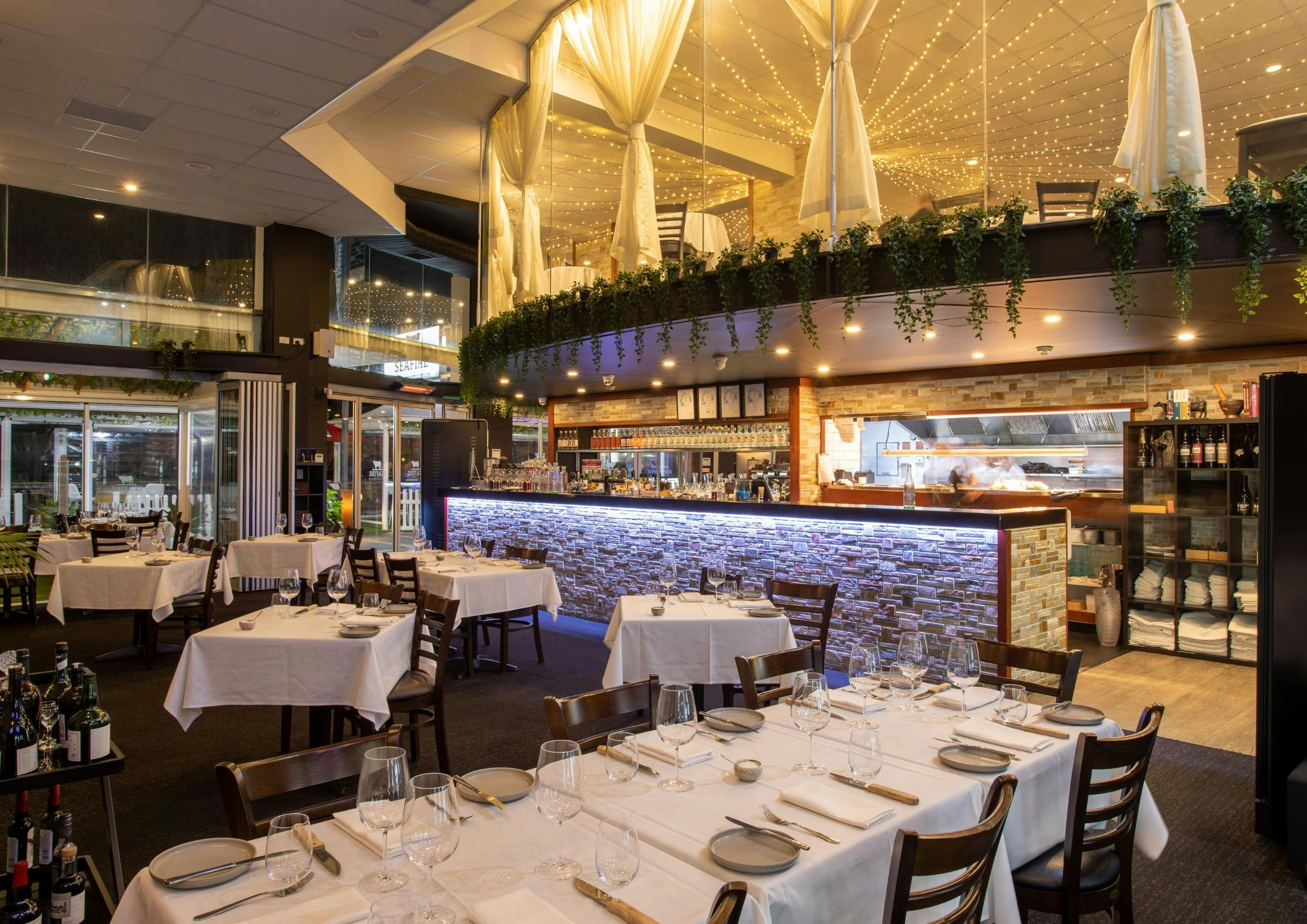 A picture of a restaurant