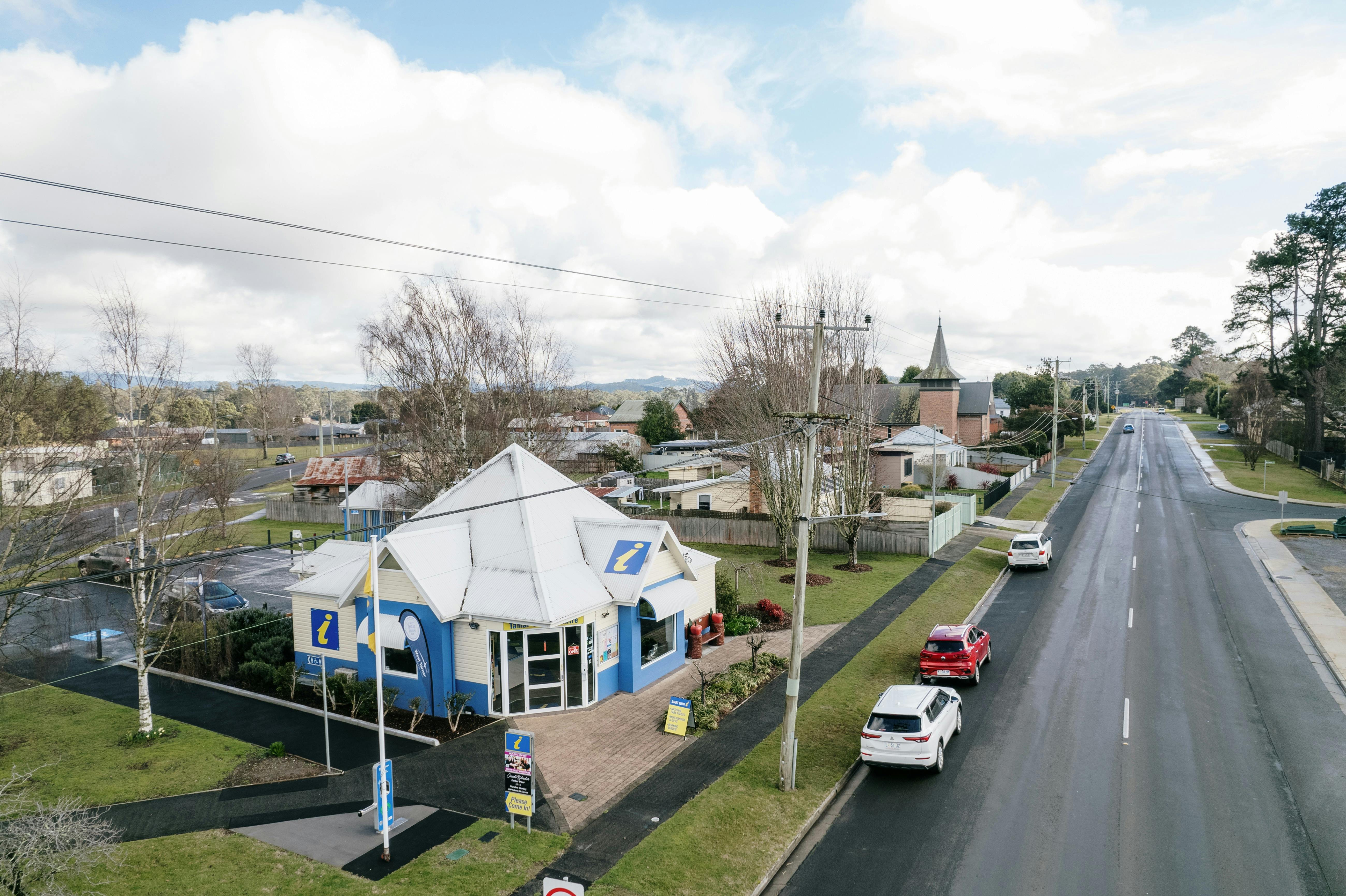 Birds-eye view of the Information Centre