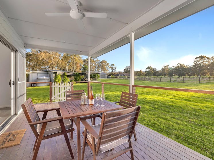 Back verandah overlooking vines