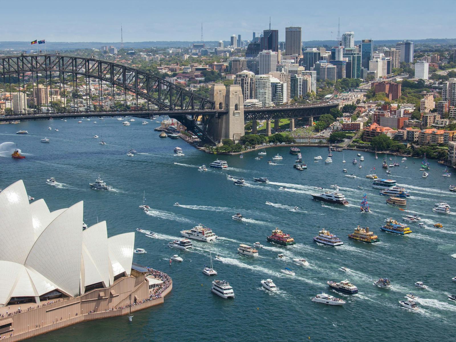 Ferrython Race on Sydney Harbour on Australia Day