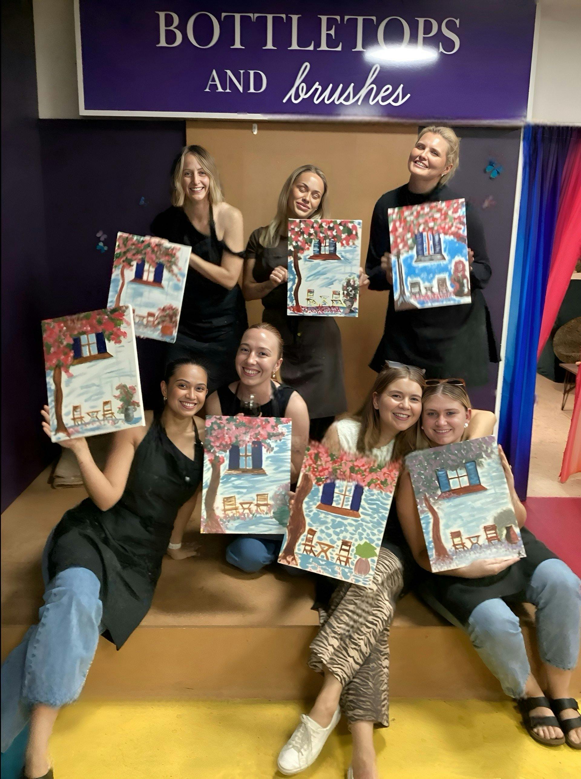 Bottletops & Brushes Paint and Sip